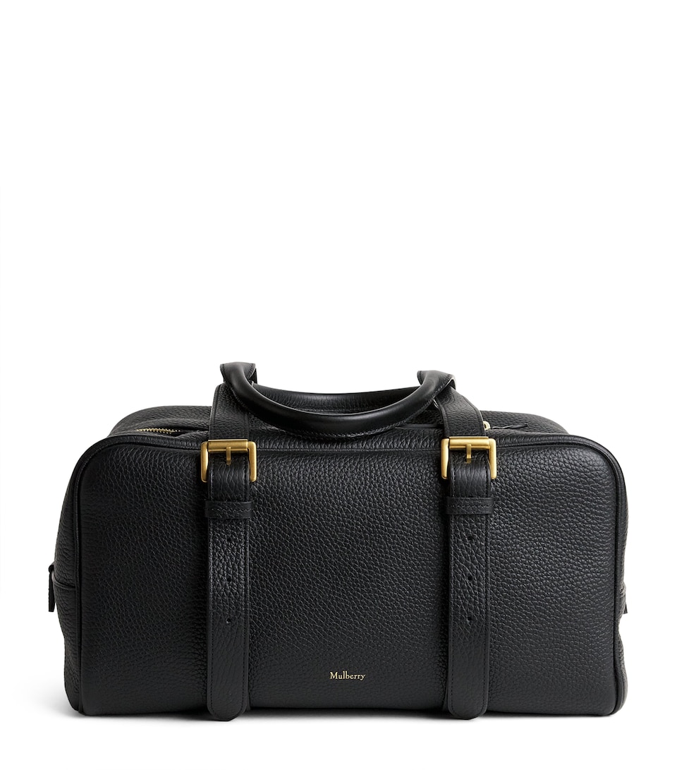 Mulberry Leather Boston Shoulder Bag Black
