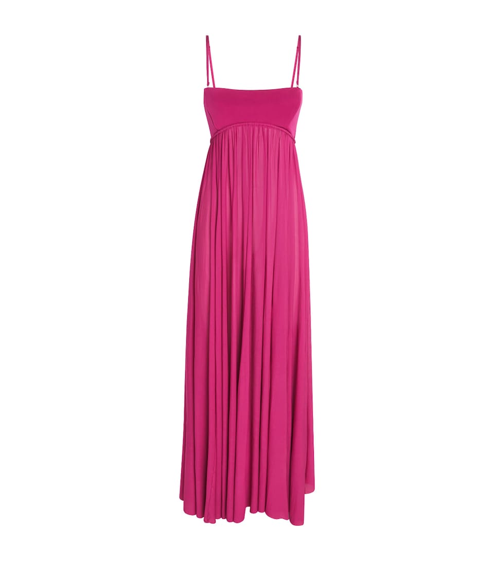 Zimmermann Womens Jersey Luna Maxi Gown Fuchsia