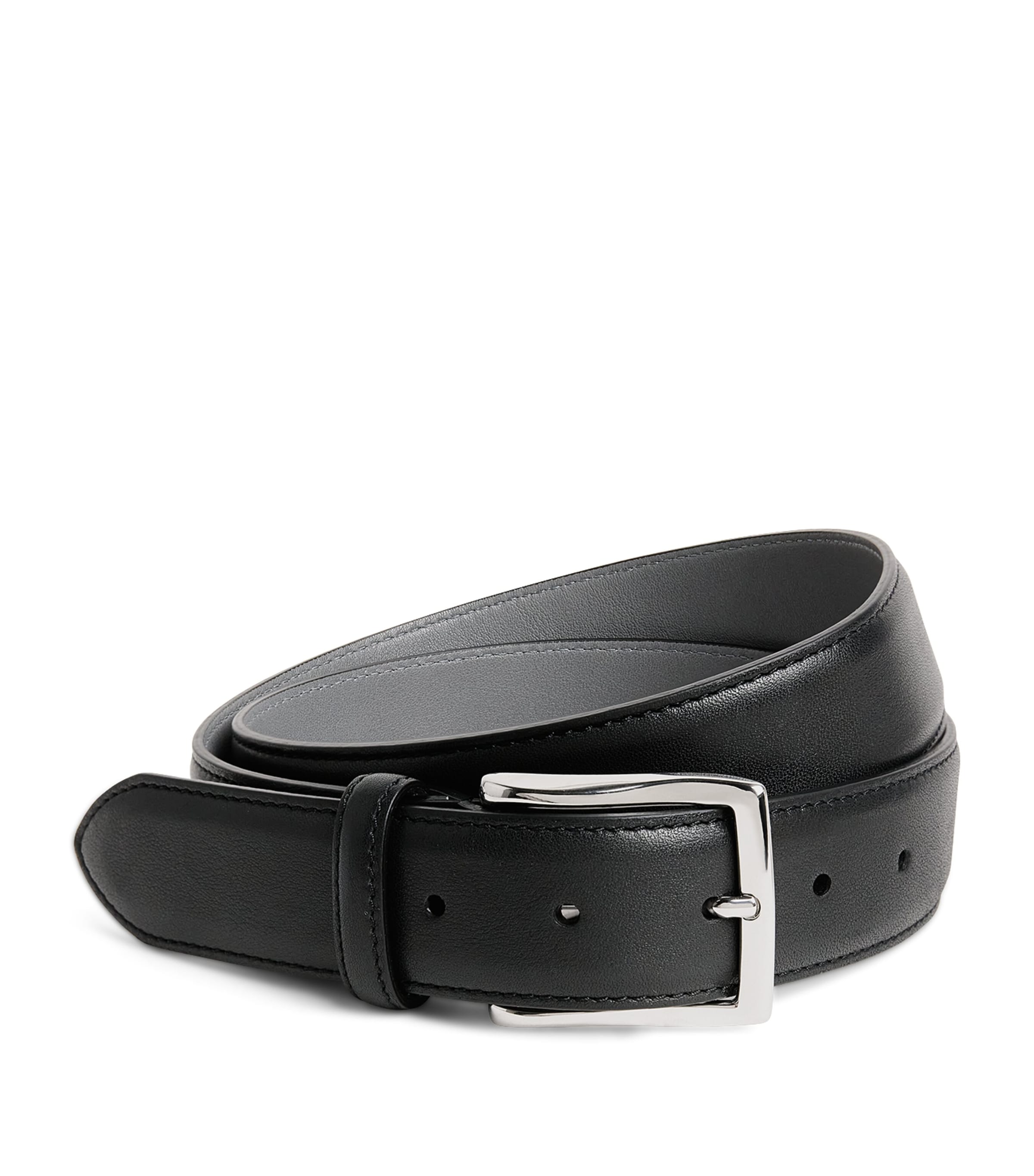 Corneliani Leather Belt Black