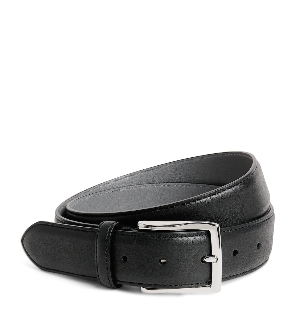Corneliani Leather Belt Black