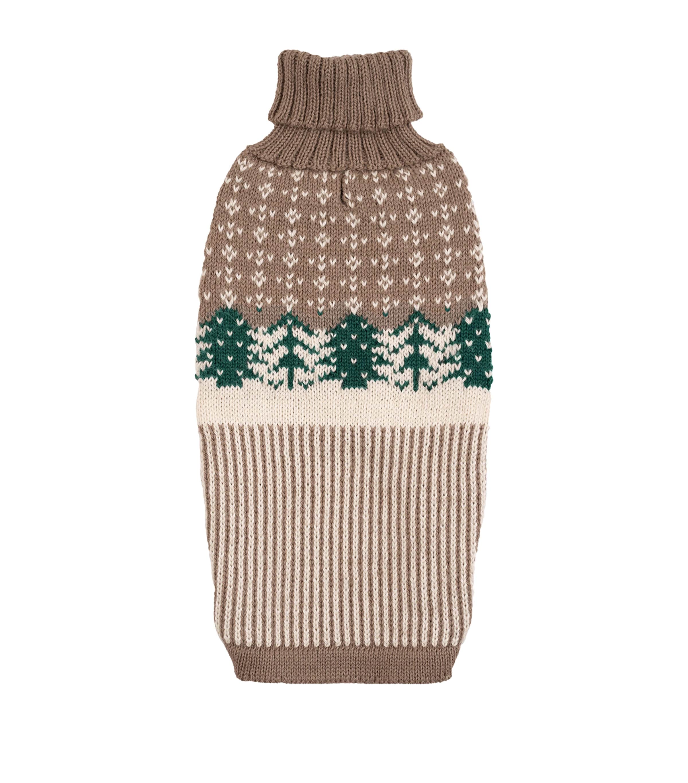 ALQO WASI Alpaca-Blend Frosted Grove Dog Sweater (X-Small) Frosted Grove
