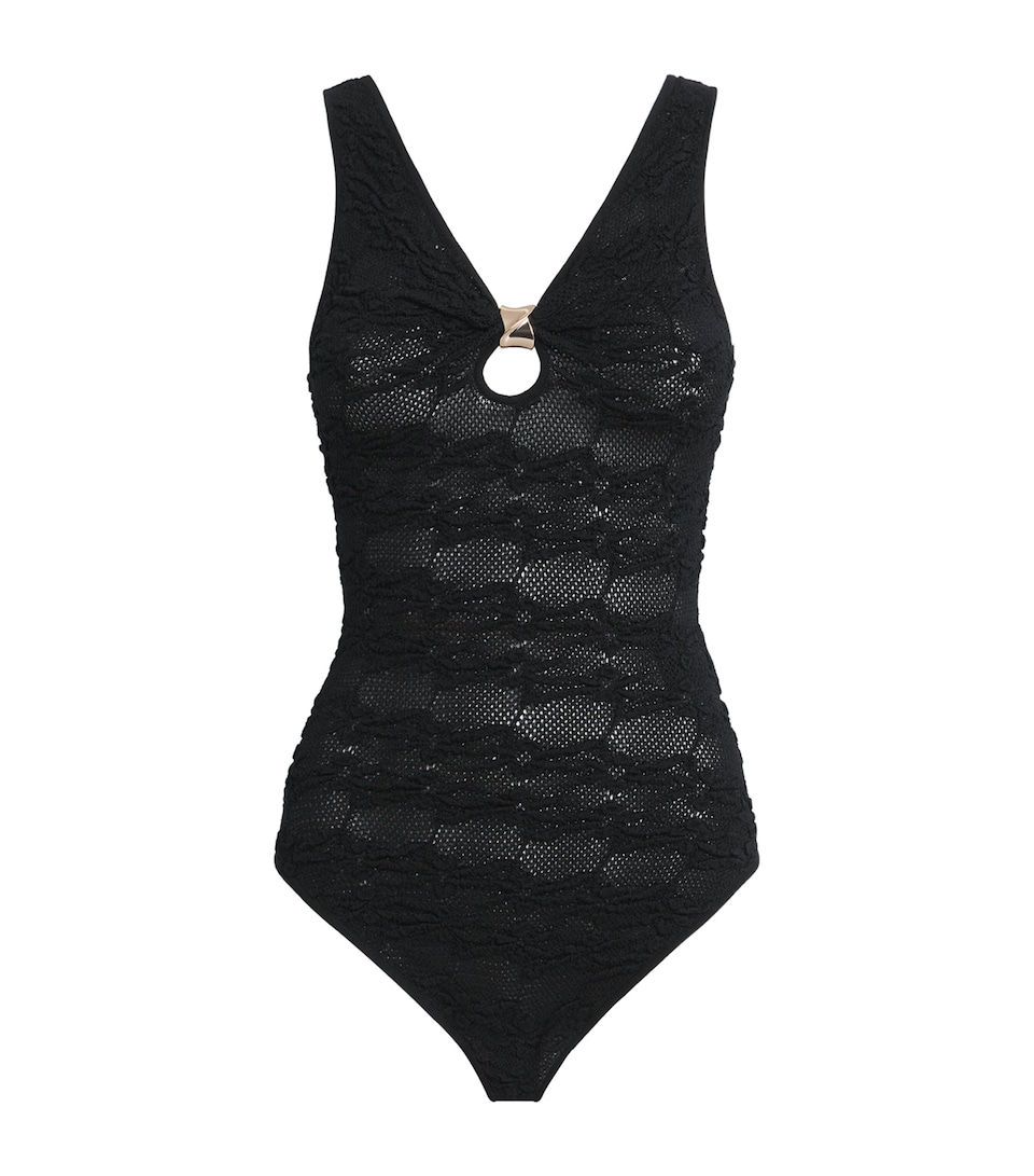 Sandro Paris Womens Textured Keyhole Bodysuit Black