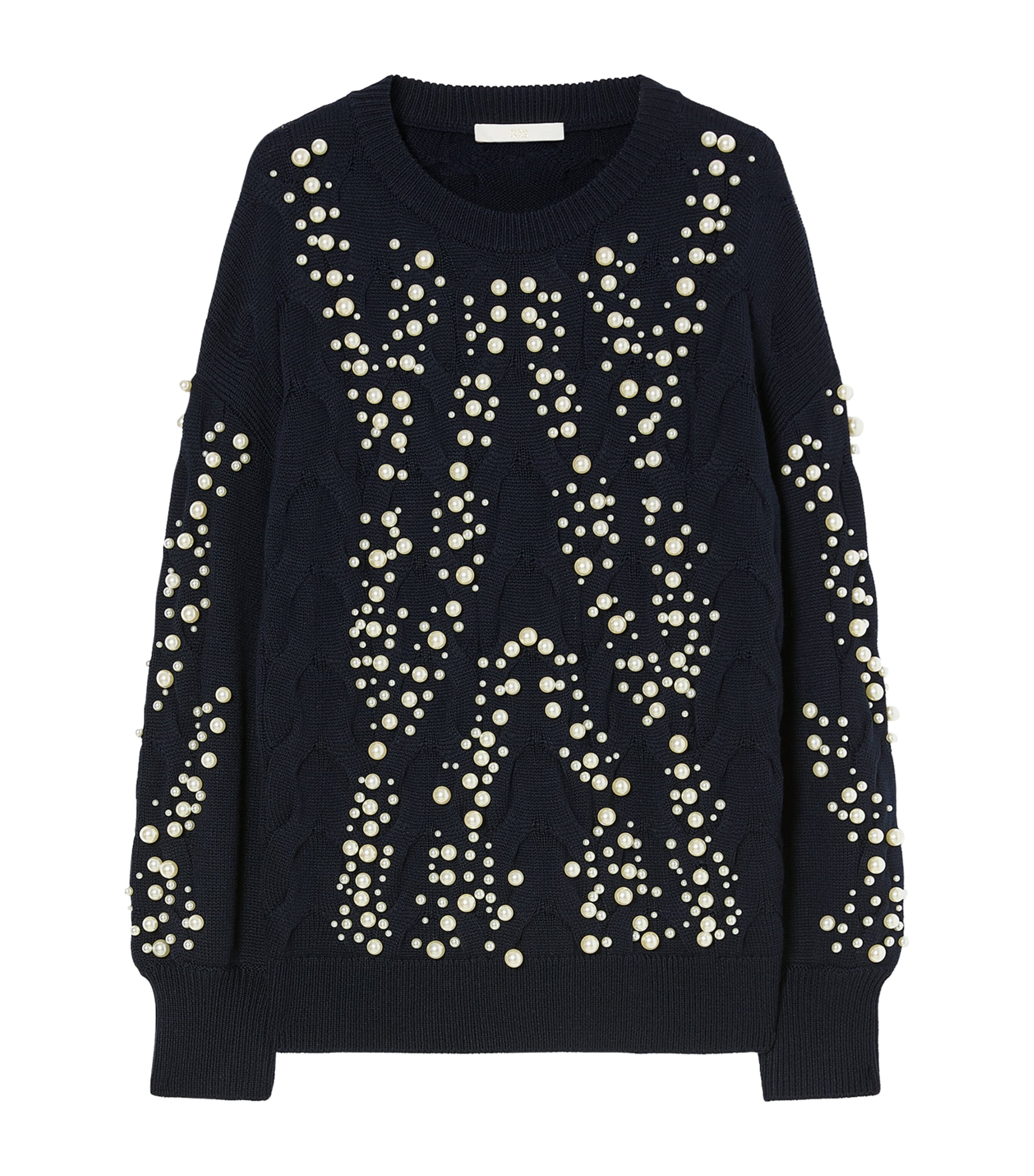 Marina Rinaldi Womens Virgin Wool-Blend Sweater Midnightblue