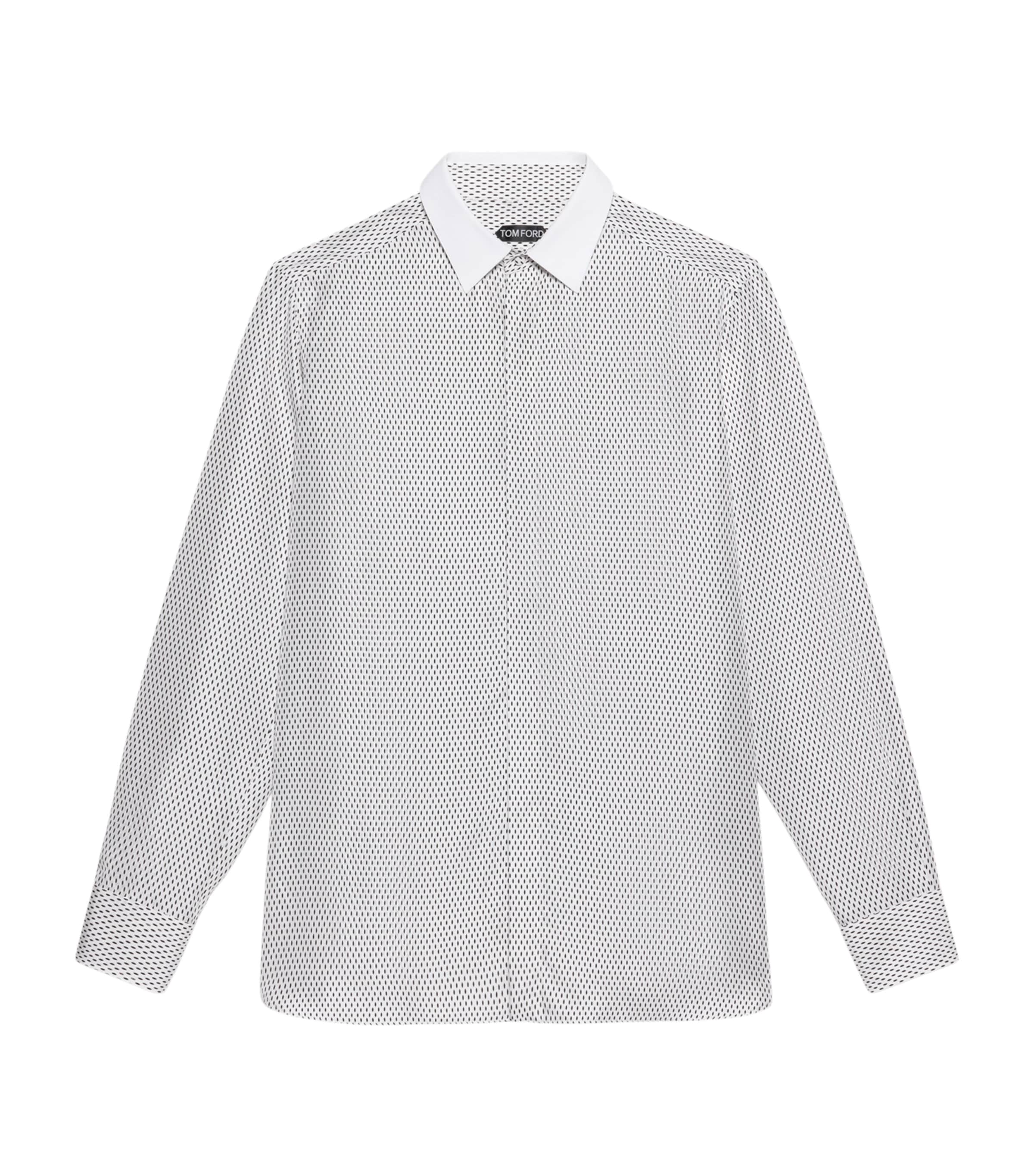 TOM FORD Mens Silk Long-Sleeve Print Shirt Wna