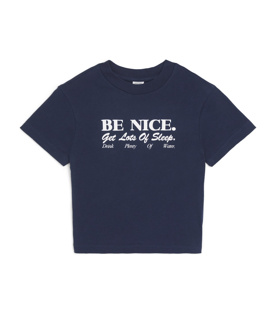 SPORTY & RICH KIDS Be Nice T-Shirt (2-14 Years) Dark Navy