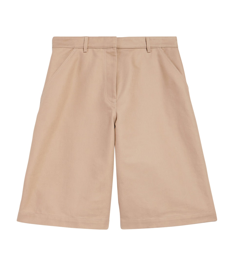 Balenciaga Womens Cotton Tailored Shorts