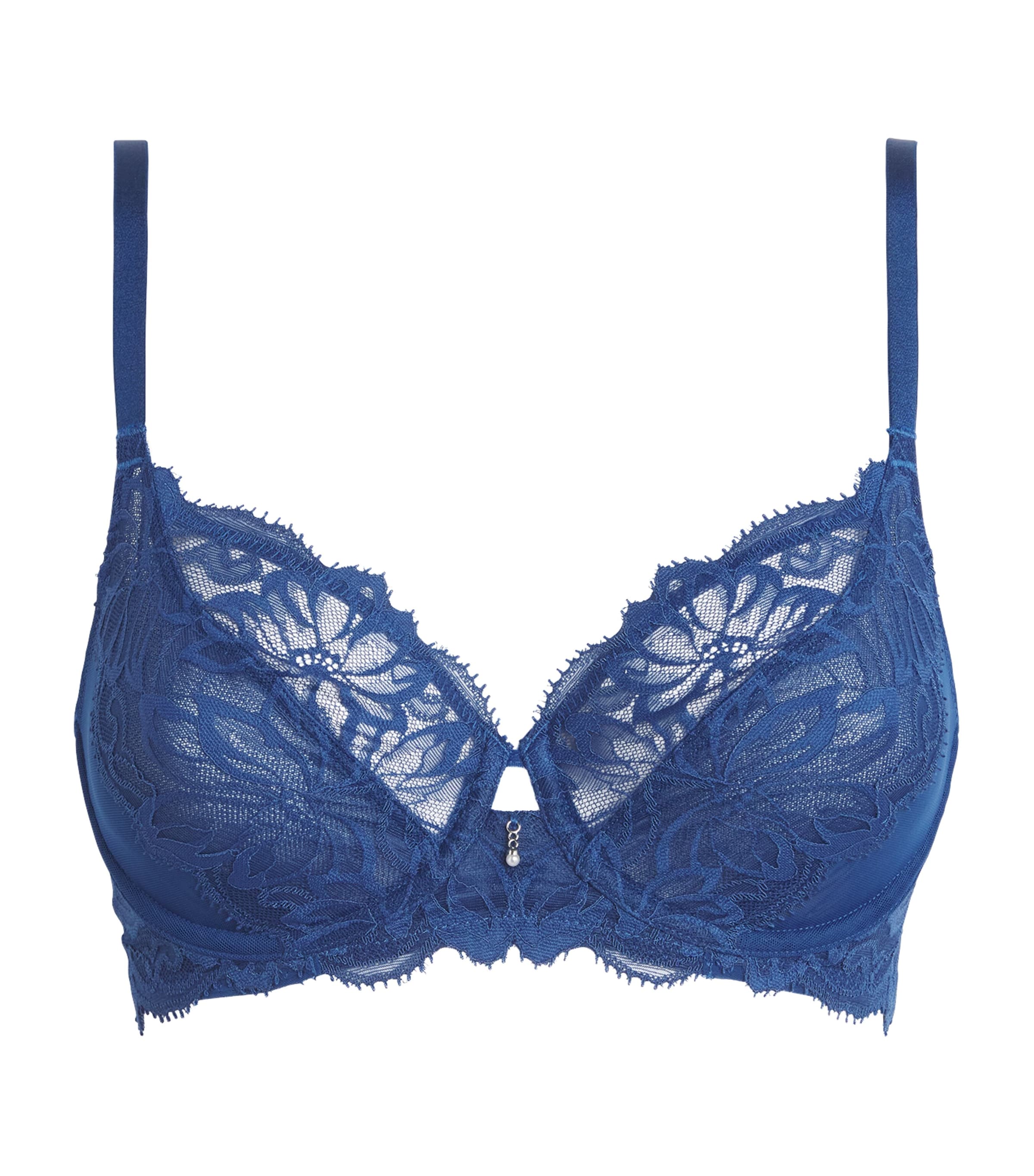 Wacoal Womens Abéllia Underwire Bra Navy Peony