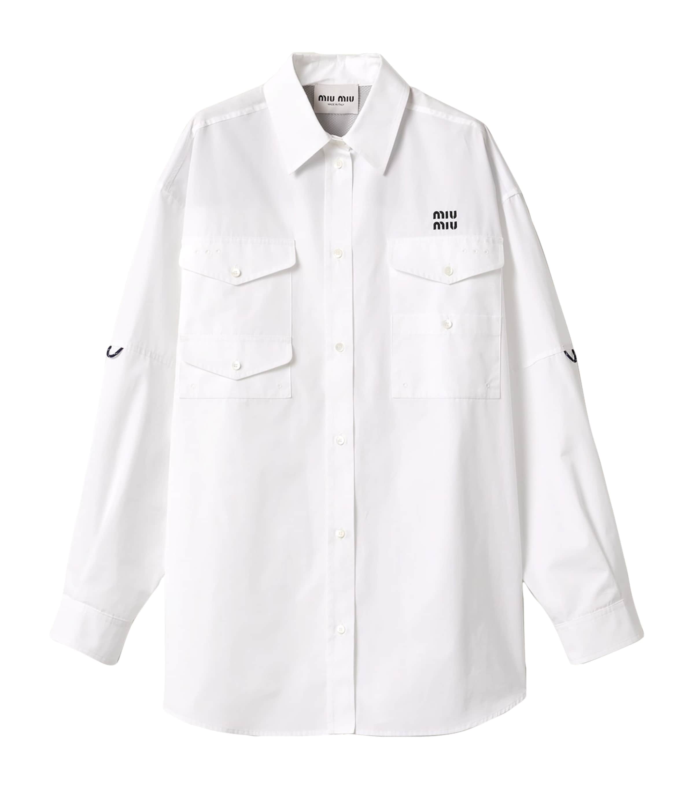 Cotton Logo Shirt Dress