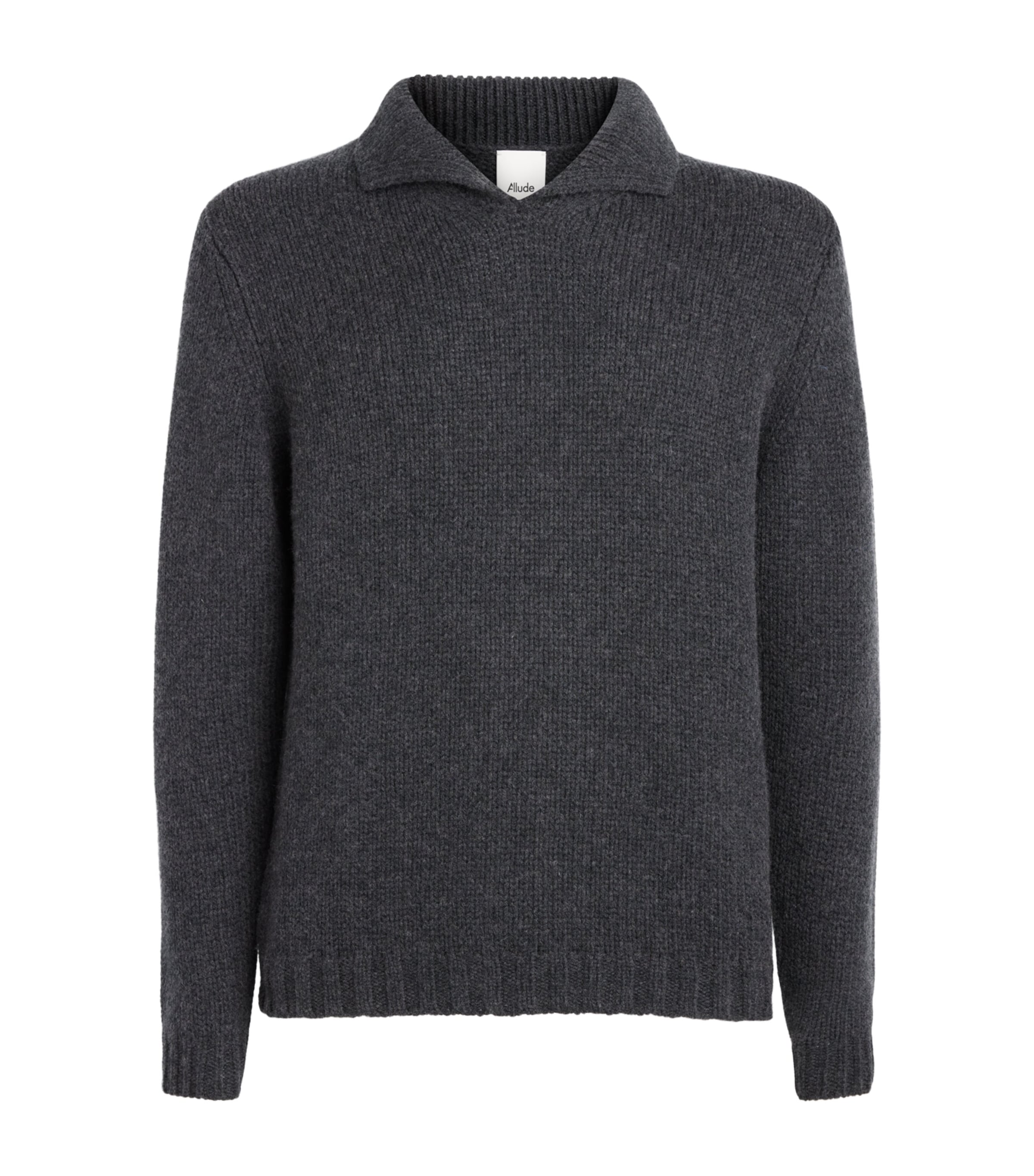 Allude Mens Cashmere Collared Sweater