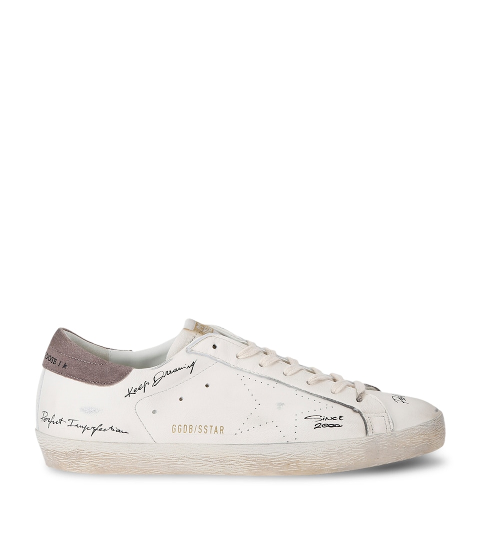 Golden Goose Leather Super-Star Skate Sneakers White/oth