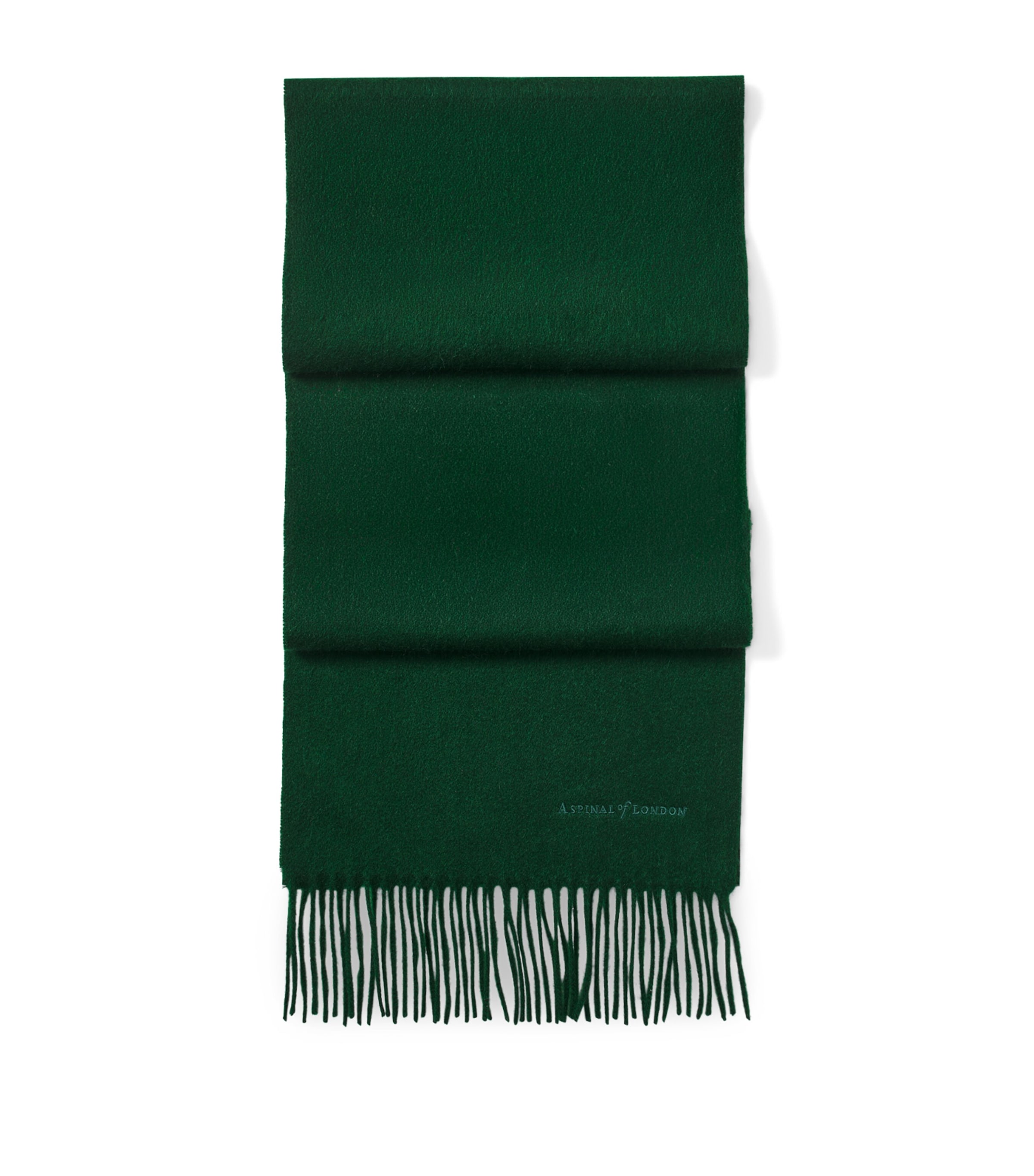 Aspinal Of London Cashmere Lightweight Scarf Evergreen