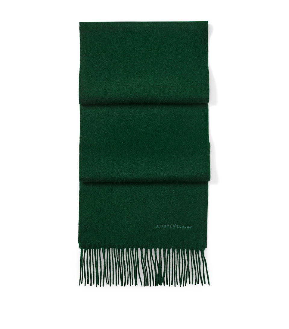 Aspinal Of London Cashmere Lightweight Scarf Evergreen