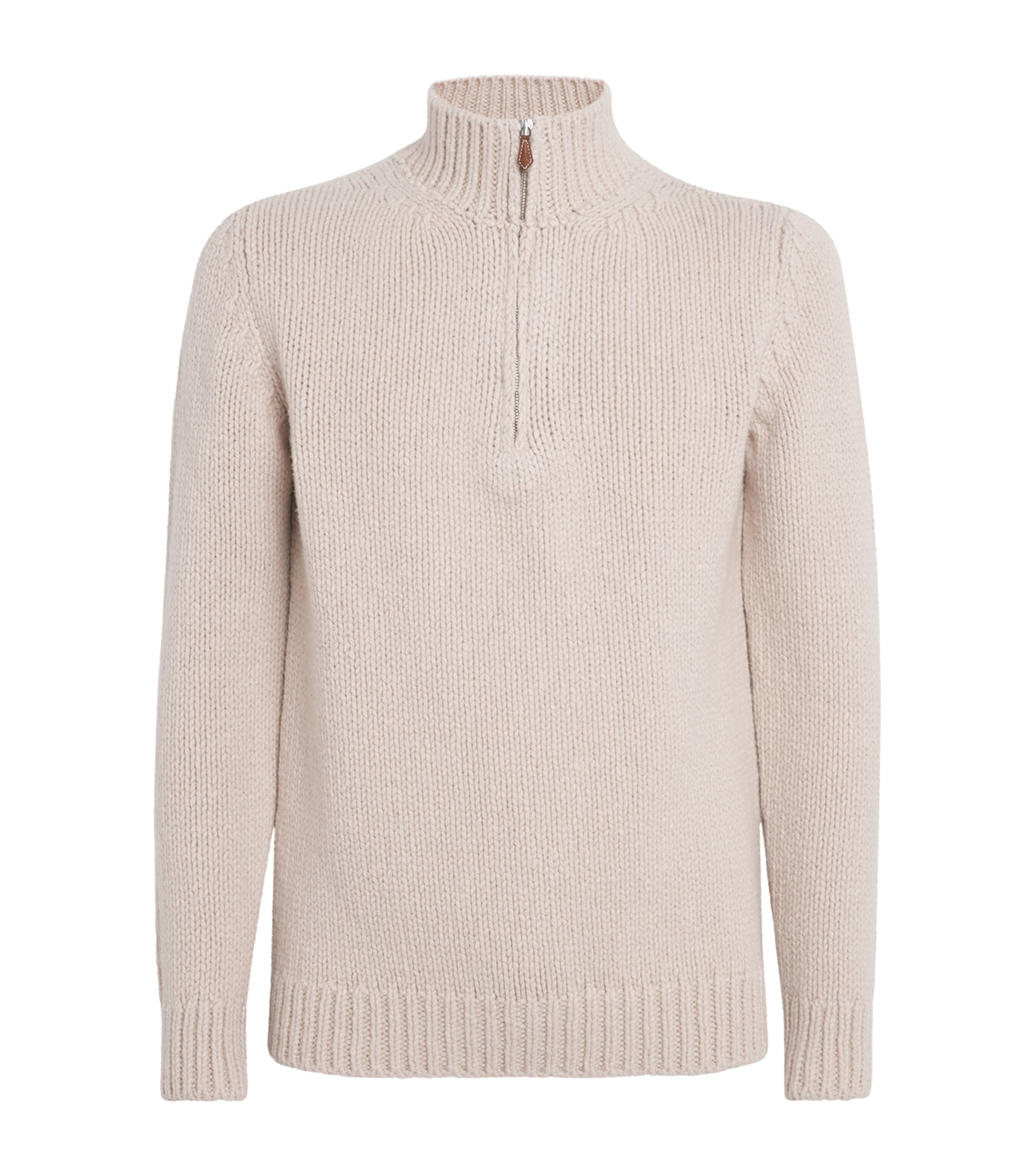Wool Quarter-Zip Sweater