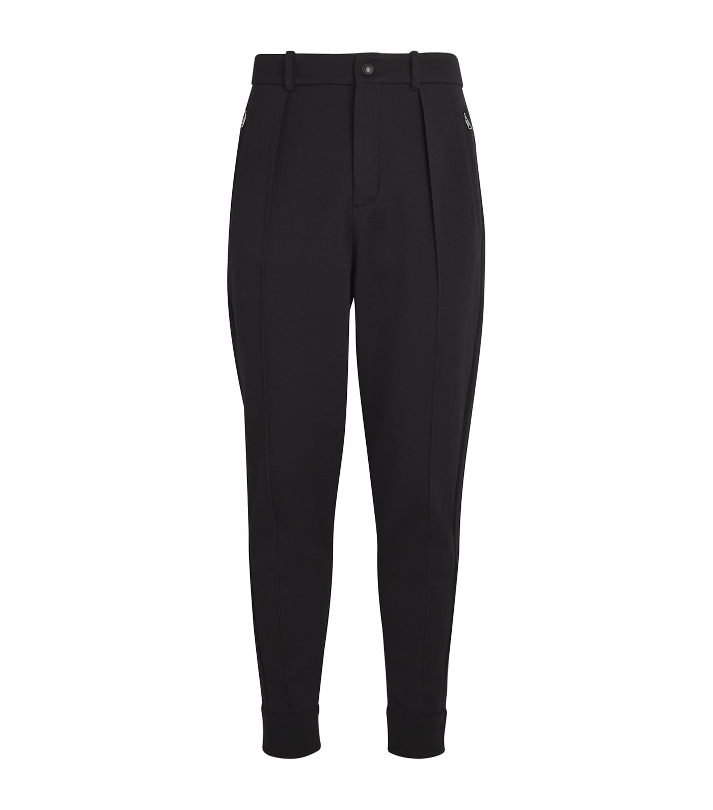 Wool-Blend Pleated Sweatpants