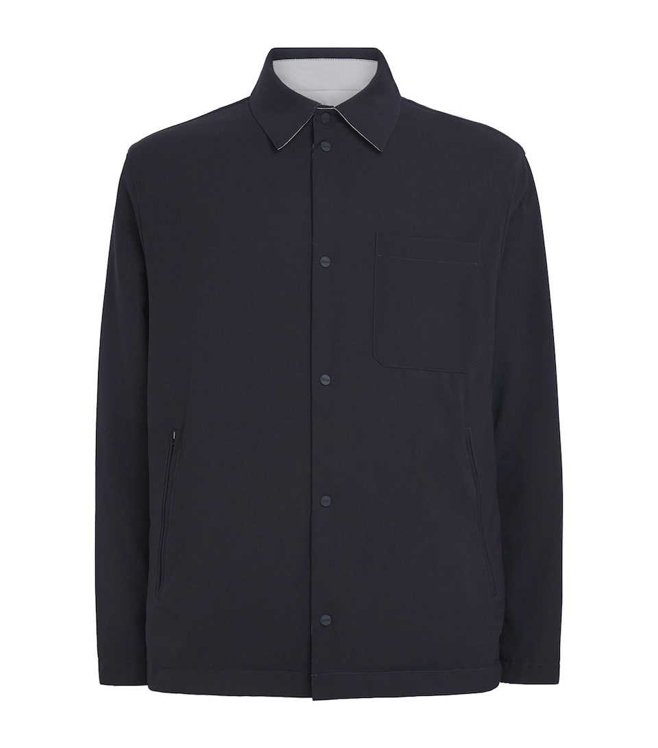 Herno Mens Reversible Shacket Blu Grgo Scro