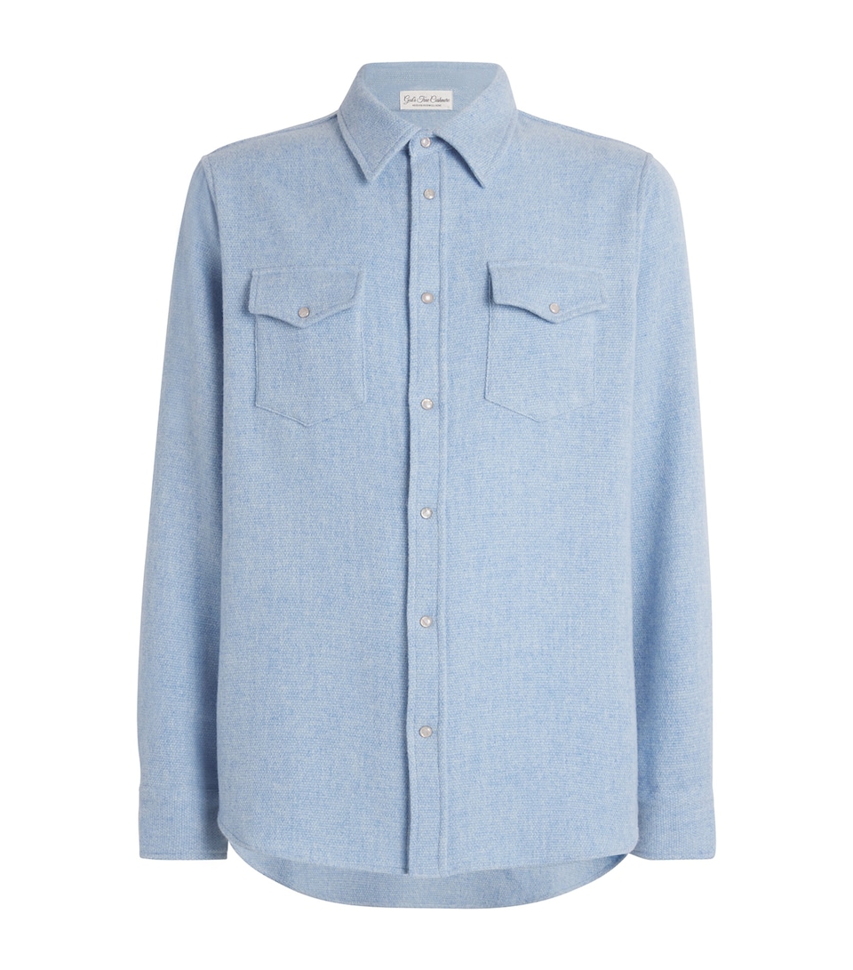 Unisex Cashmere and Rose Quartz Cerulean Shirt