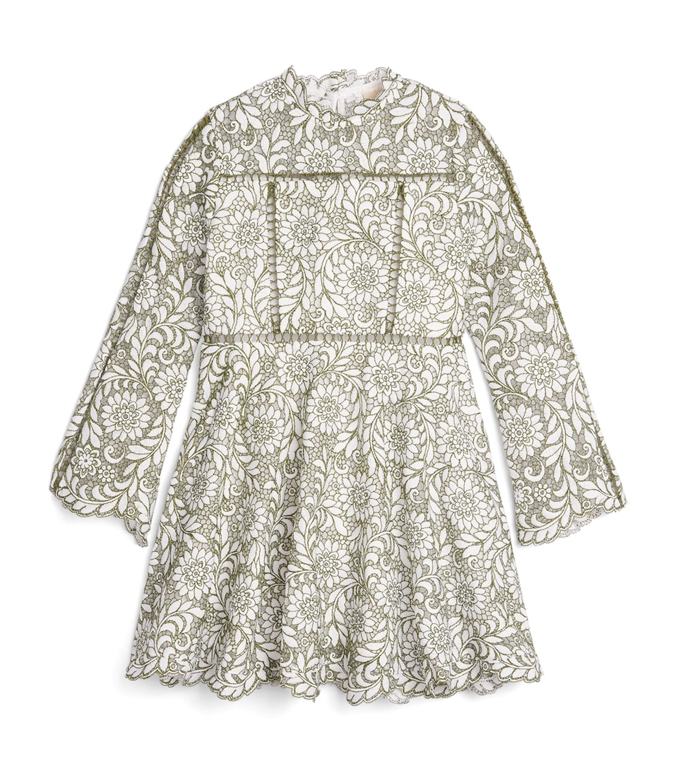 MARLO Embroidered Primrose Dress (3-14 Years) Khaki