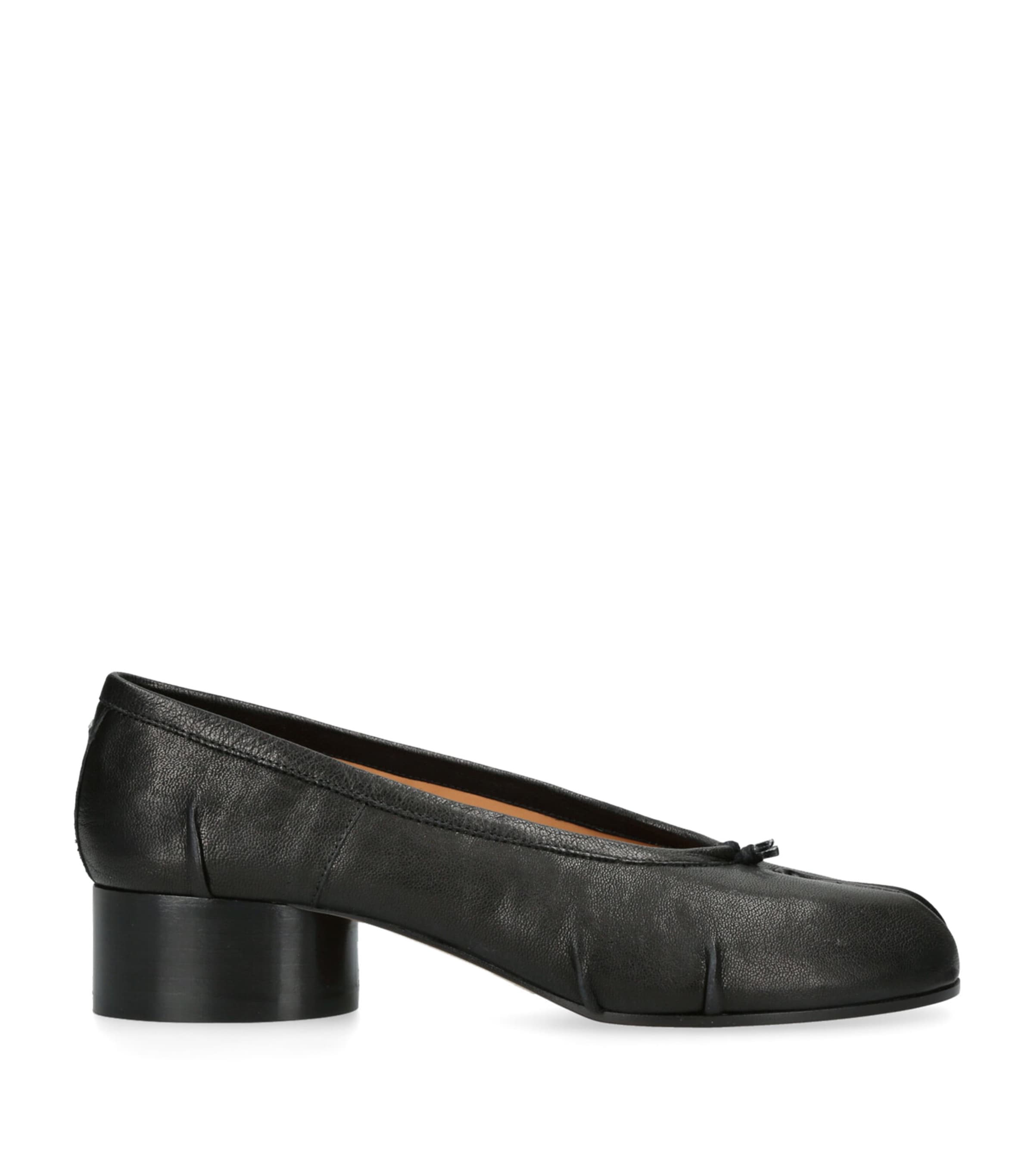 Maison Margiela Suede Tabi Ballerina Pumps 30 Black
