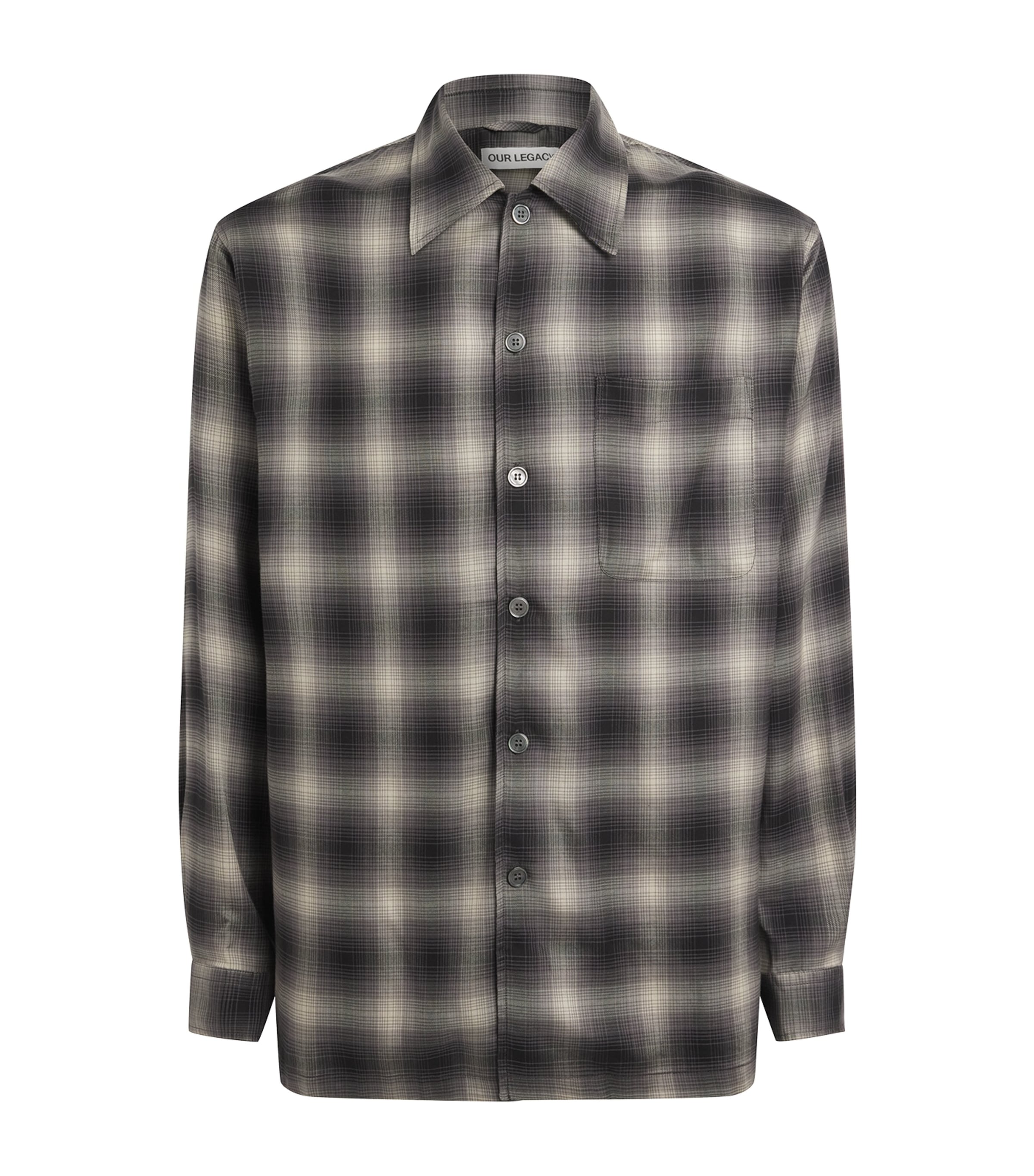 Our Legacy Mens Every Check Shirt Taos Chk Saloon Tncl