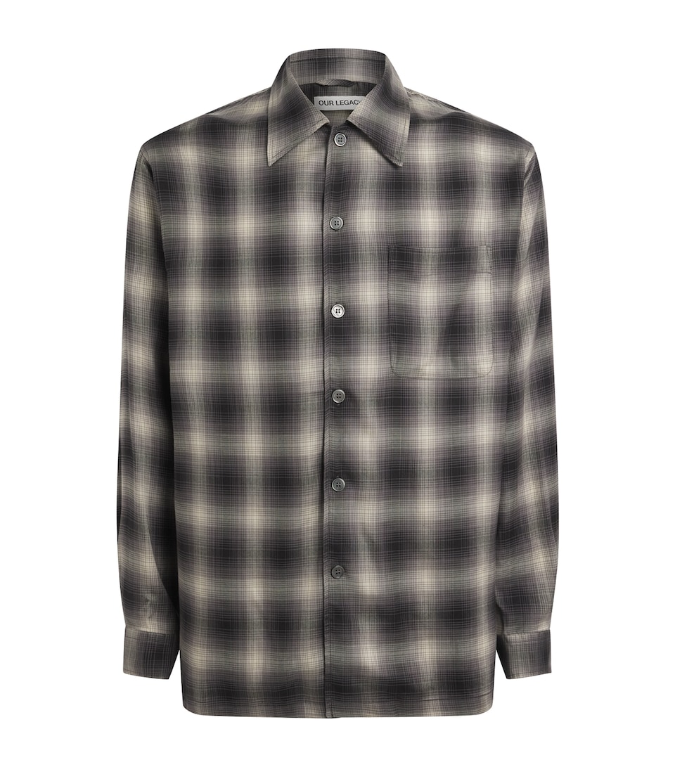 Our Legacy Mens Every Check Shirt Taos Chk Saloon Tncl