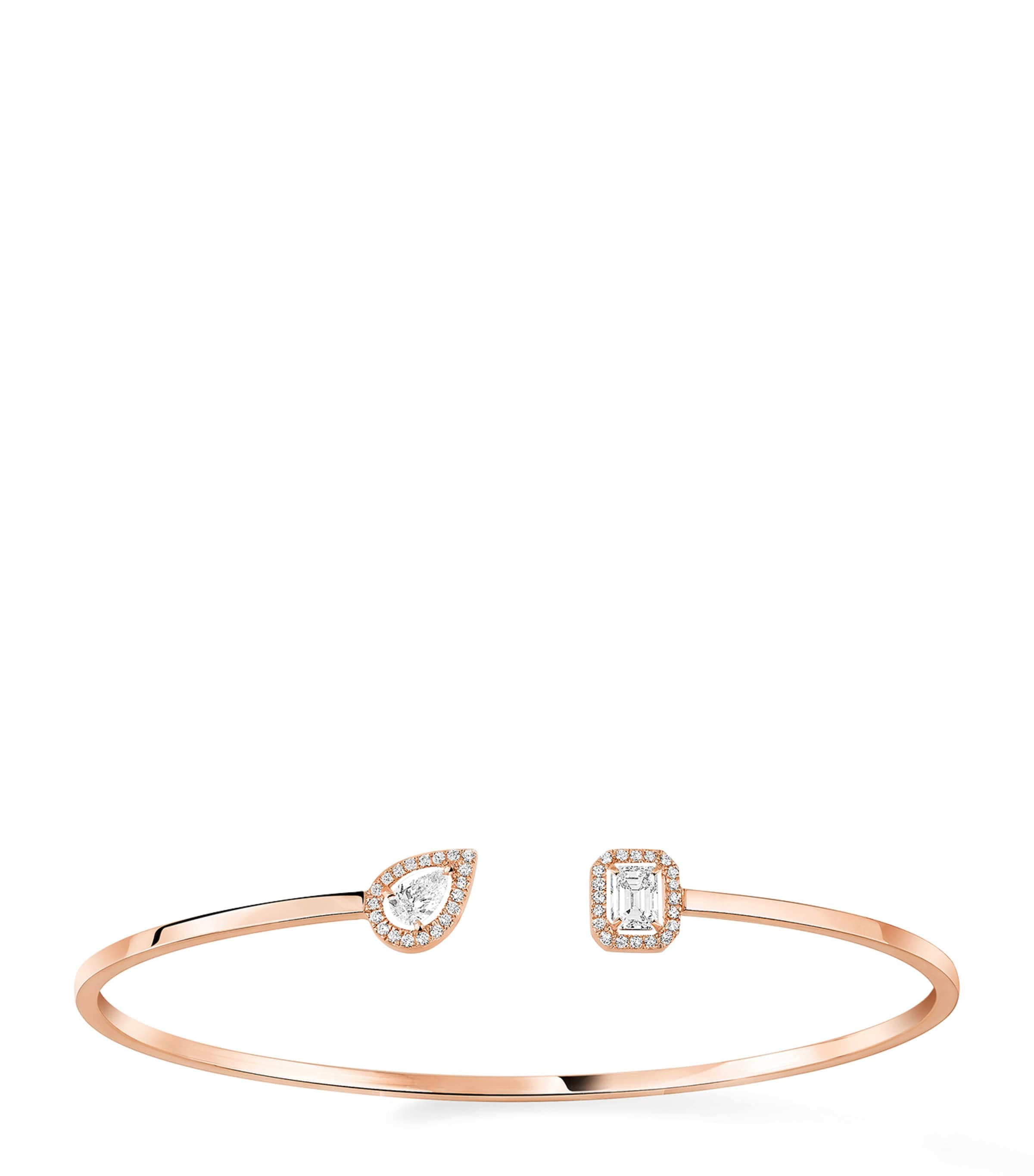 Pink Gold and Diamond My Twin Bangle