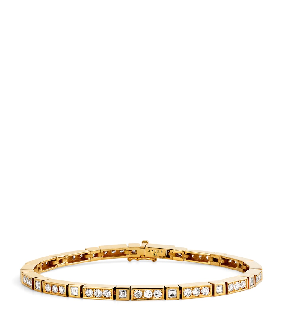 Yellow Gold and Diamond La Nuit Tennis Bracelet