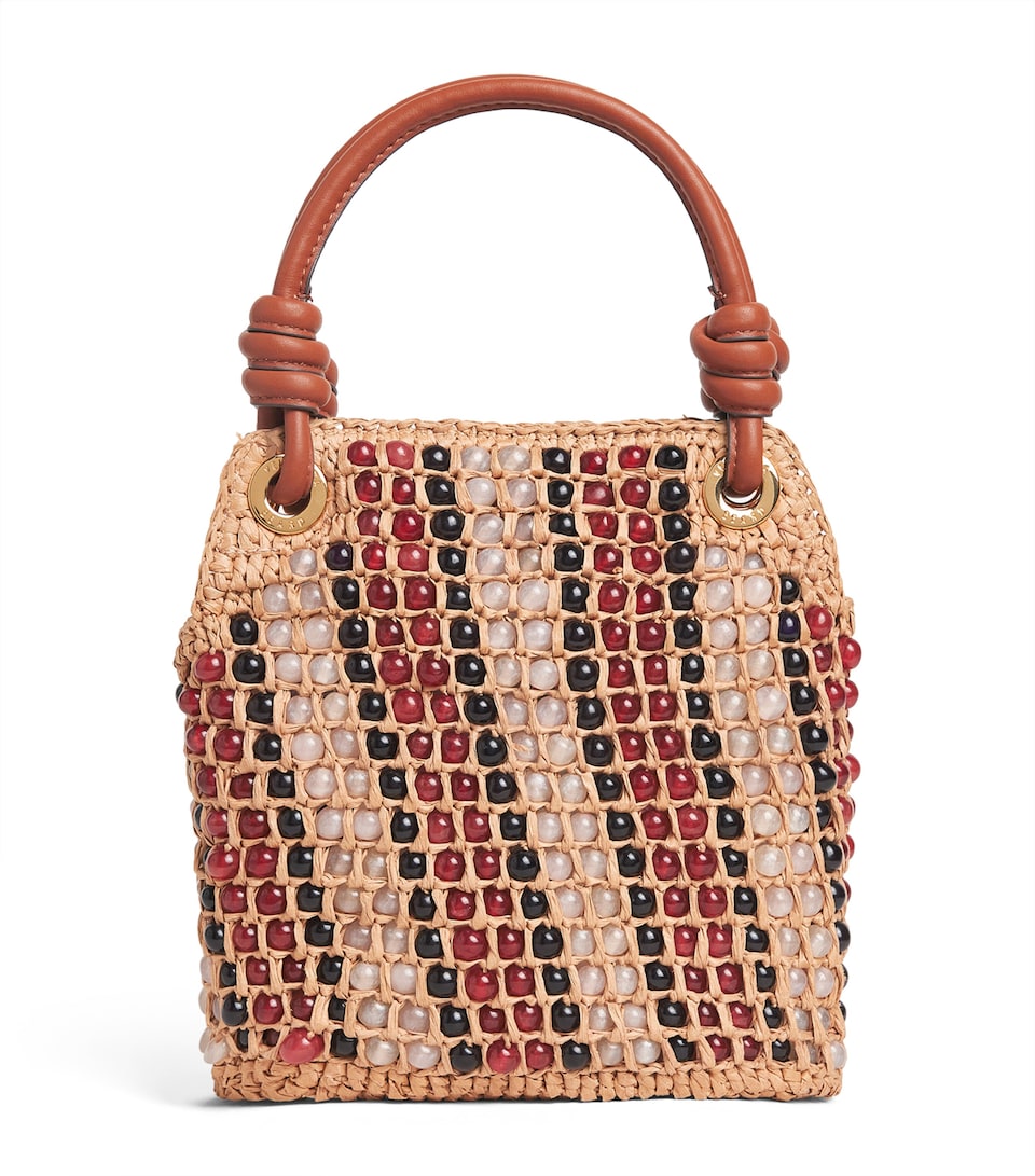Veronica Beard Small Beaded Slouch Bag Multi