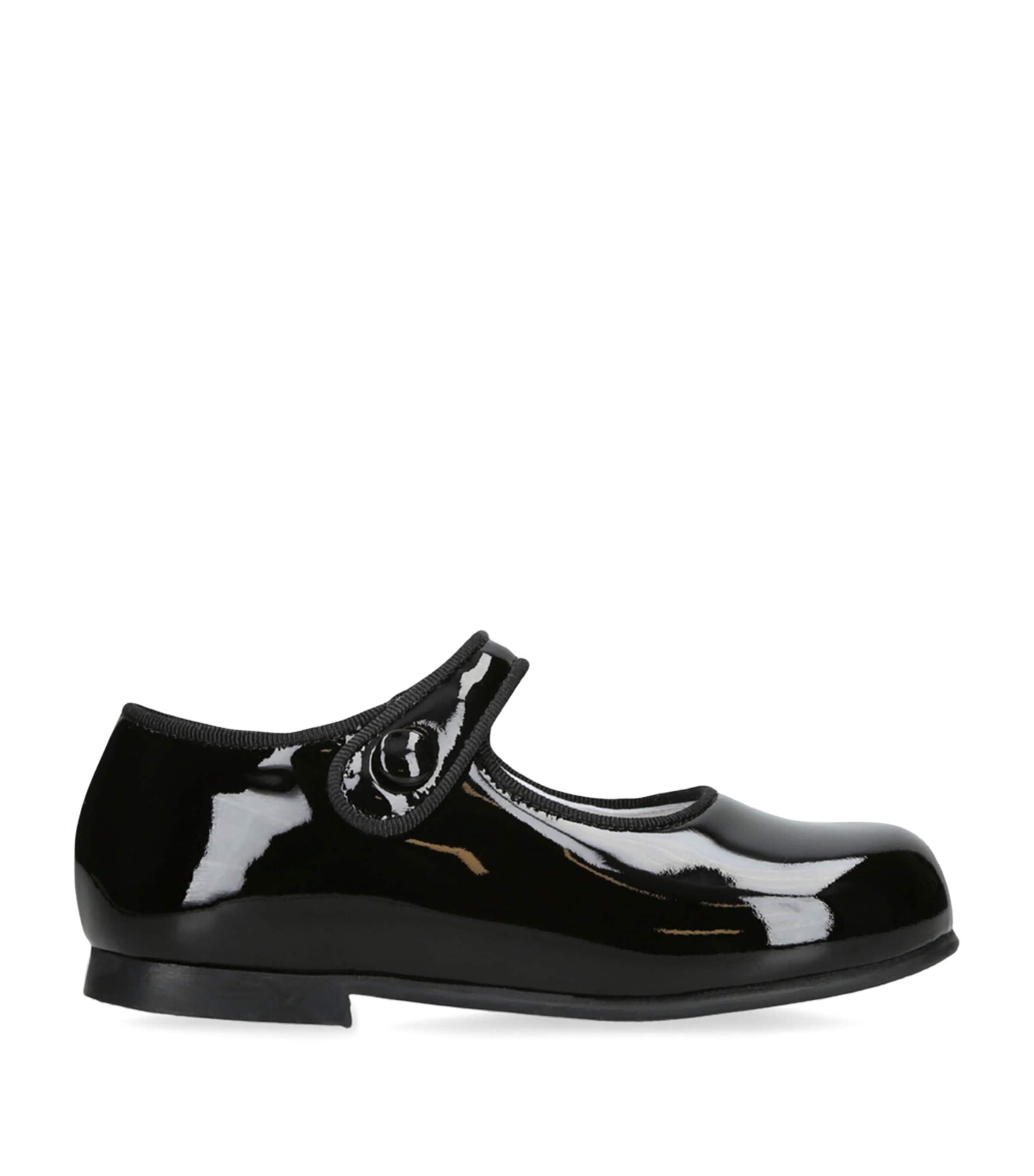 papouelli Patent Leather Catalina Mary Janes Black