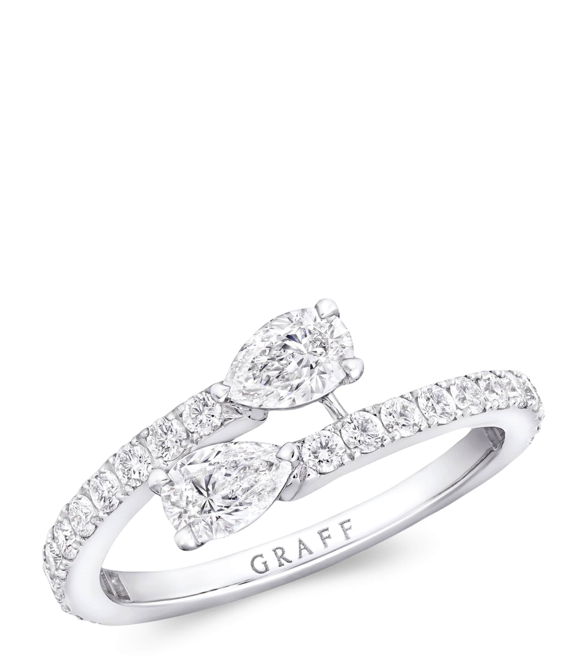 White Gold and Diamond Duet Ring