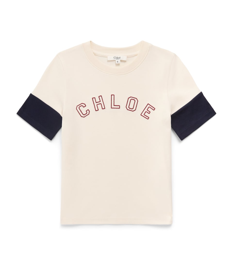 Chloé Kids Logo T-Shirt (4-14 Years) Ivory