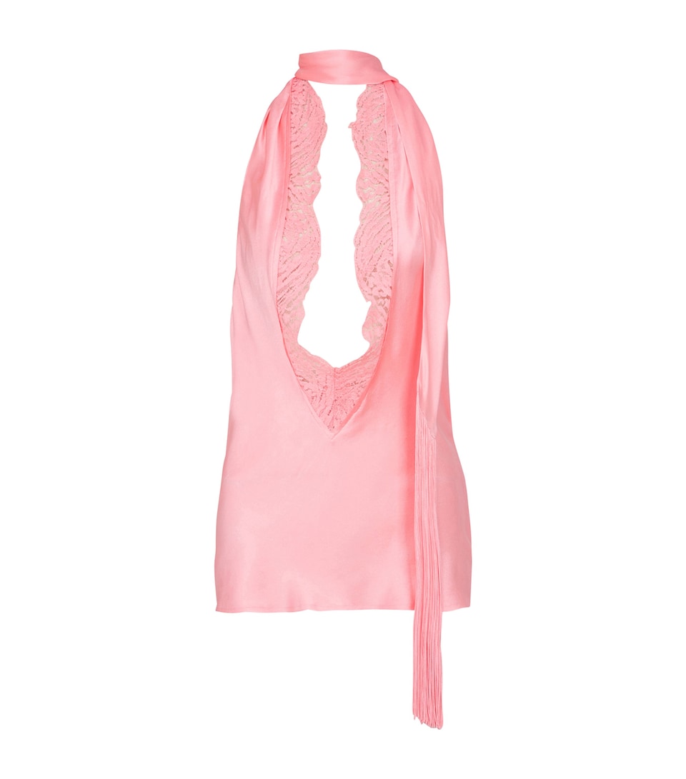 Silk Backless Top
