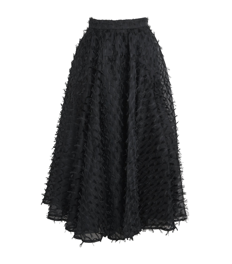 Organza Gentle Collide Midi Skirt