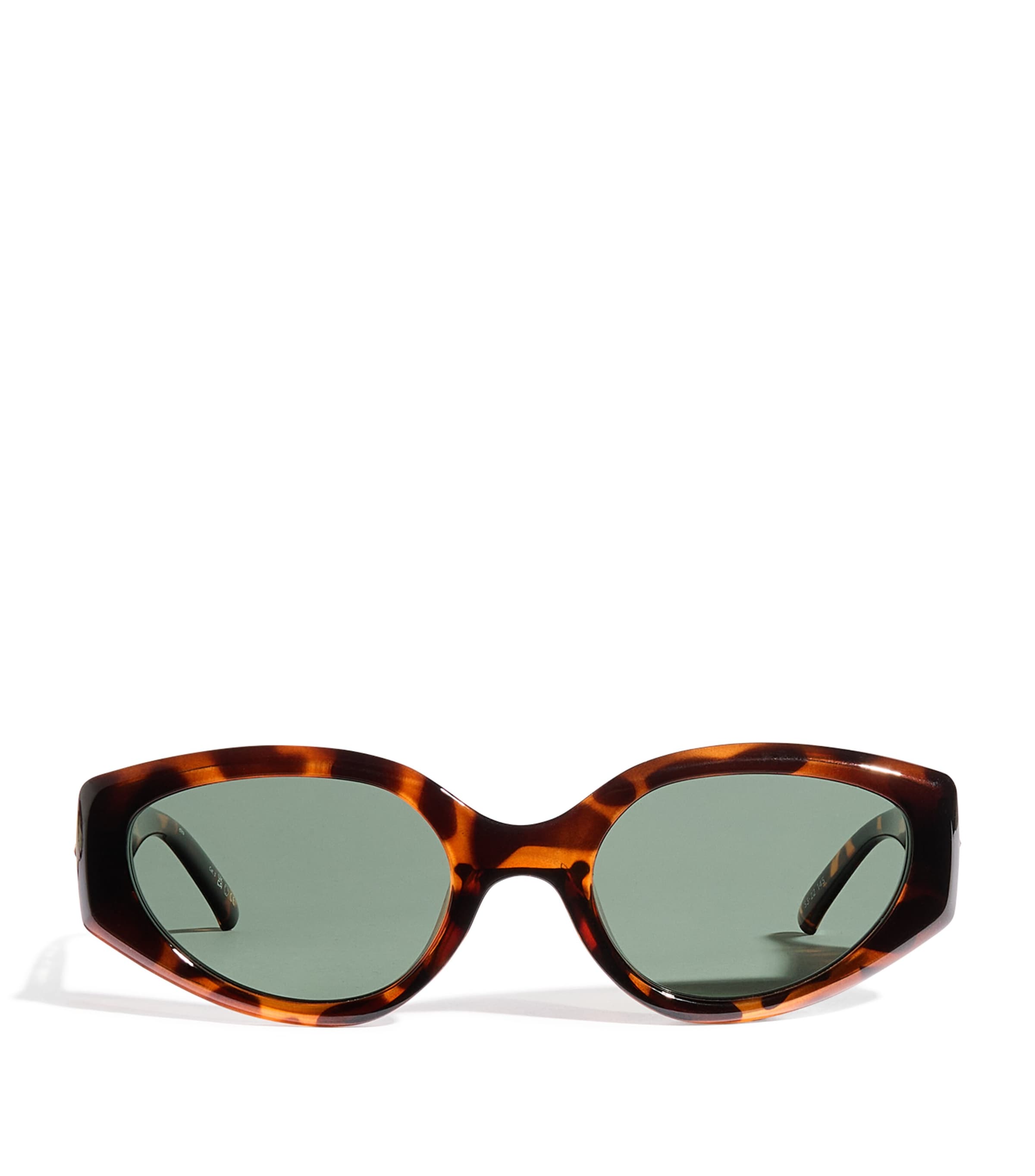 Le Specs Tortoiseshell Oval Sunglasses Trtkhk Mon Polarized