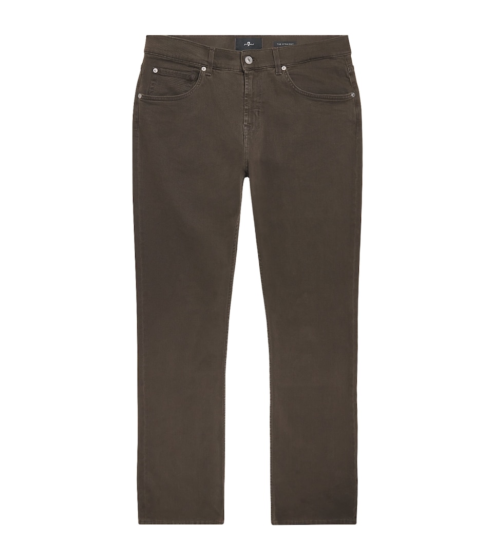 7 For All Mankind Mens The Straight Jeans Green