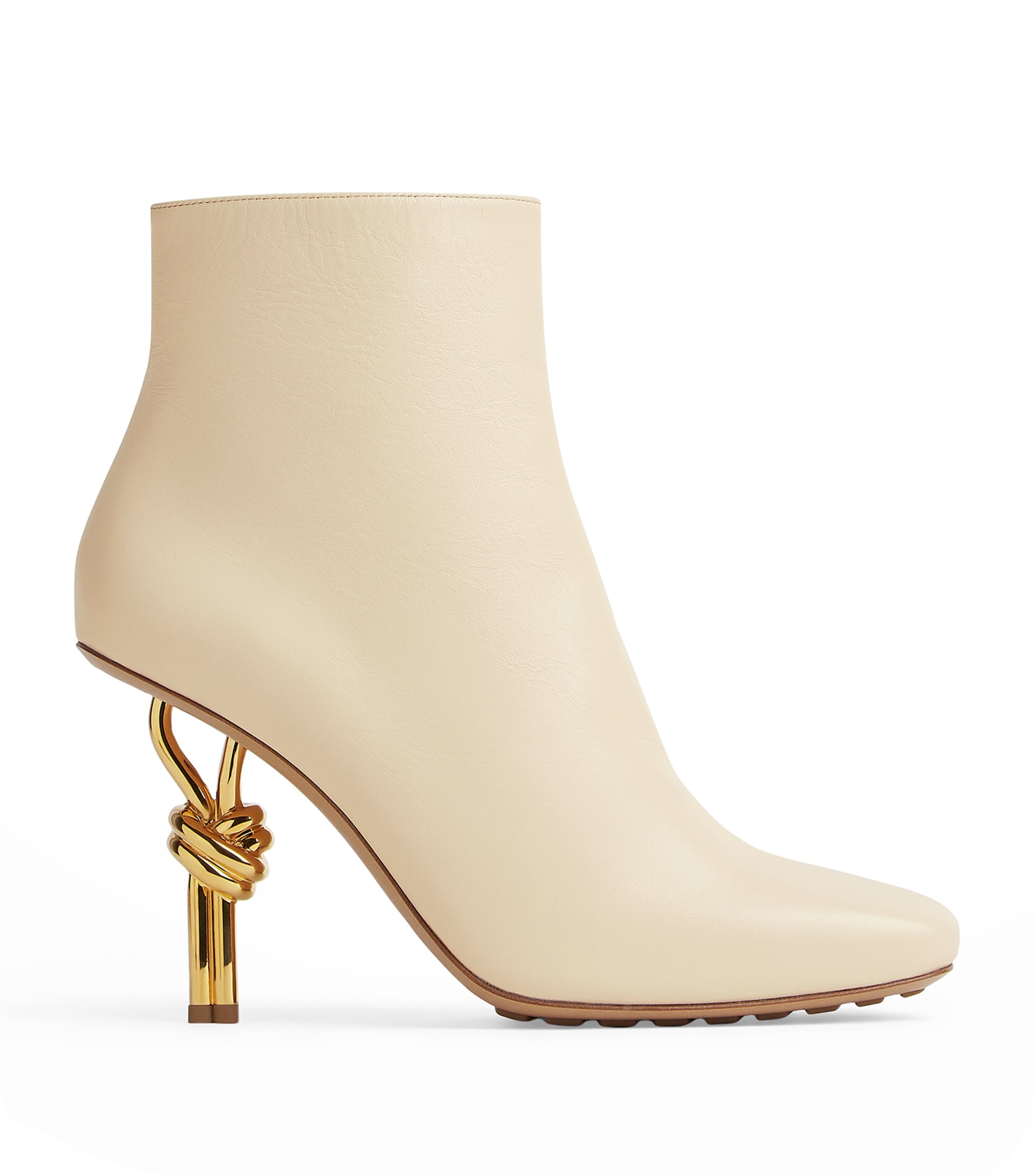 Calfskin Heeled Ankle Boots 90