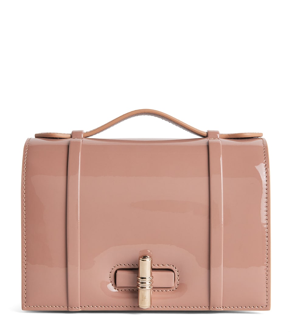 Malone Souliers Small Patent Leather May Top-Handle Bag Dove