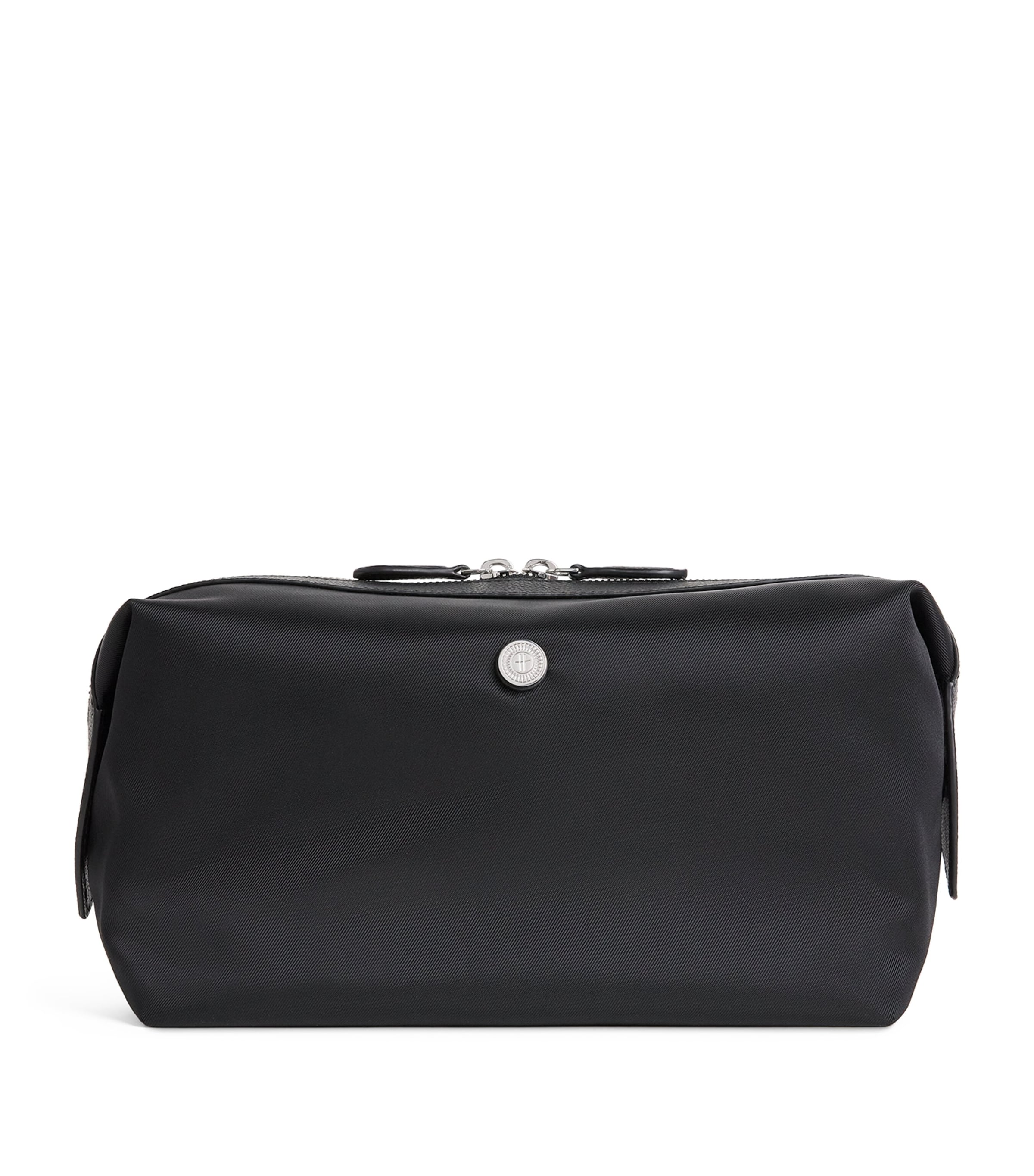 Harrods Large Nylon Wash Bag Black