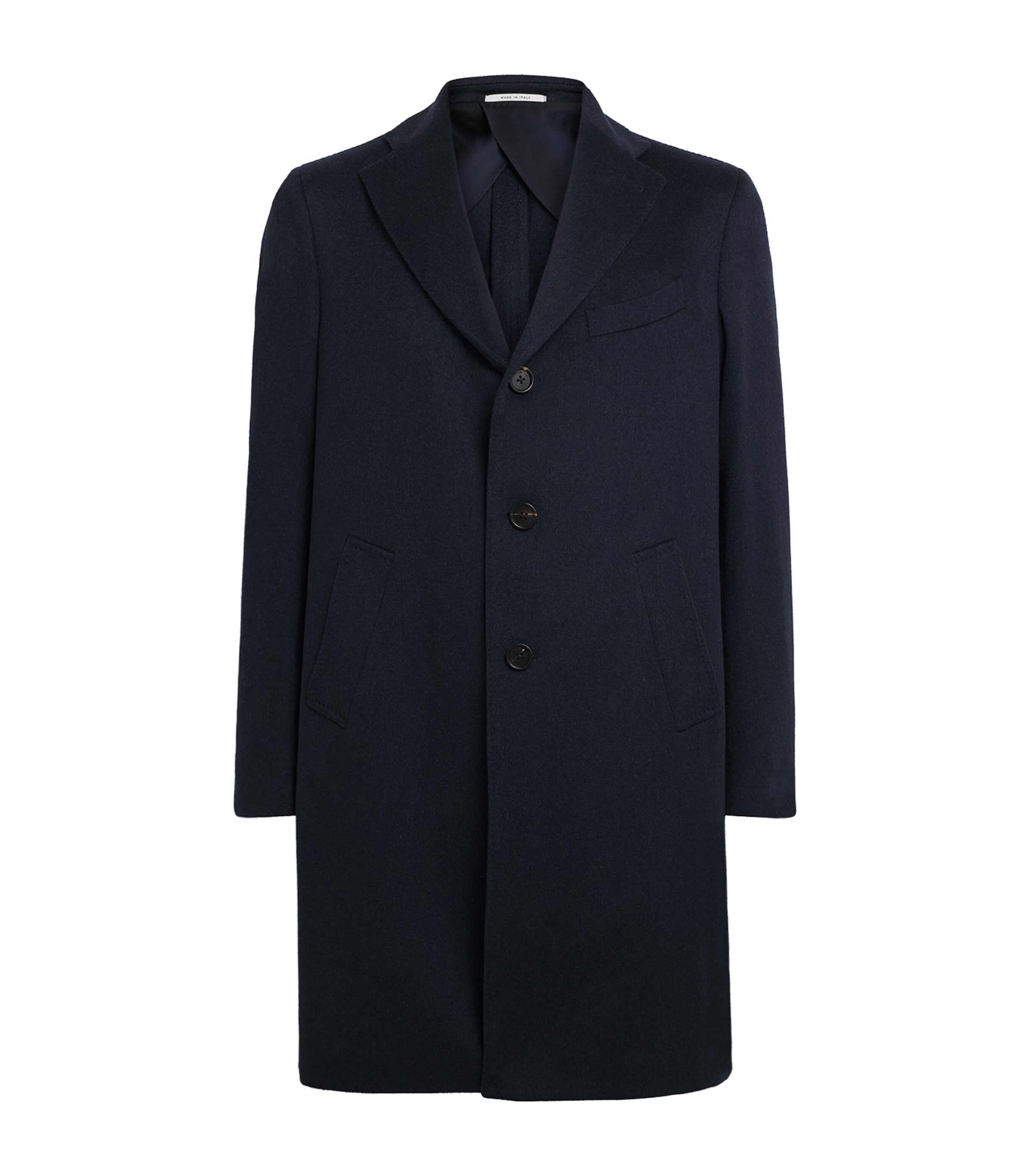 Pal Zileri Mens Cashmere Overcoat Blue