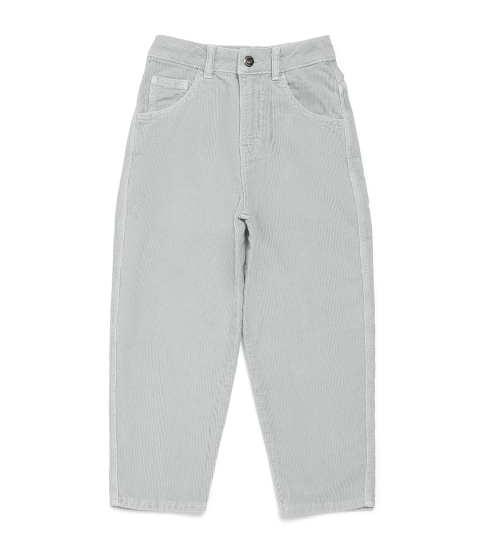 Emporio Armani Kids Corduroy Trousers (4-16 Years) Iceberg Green