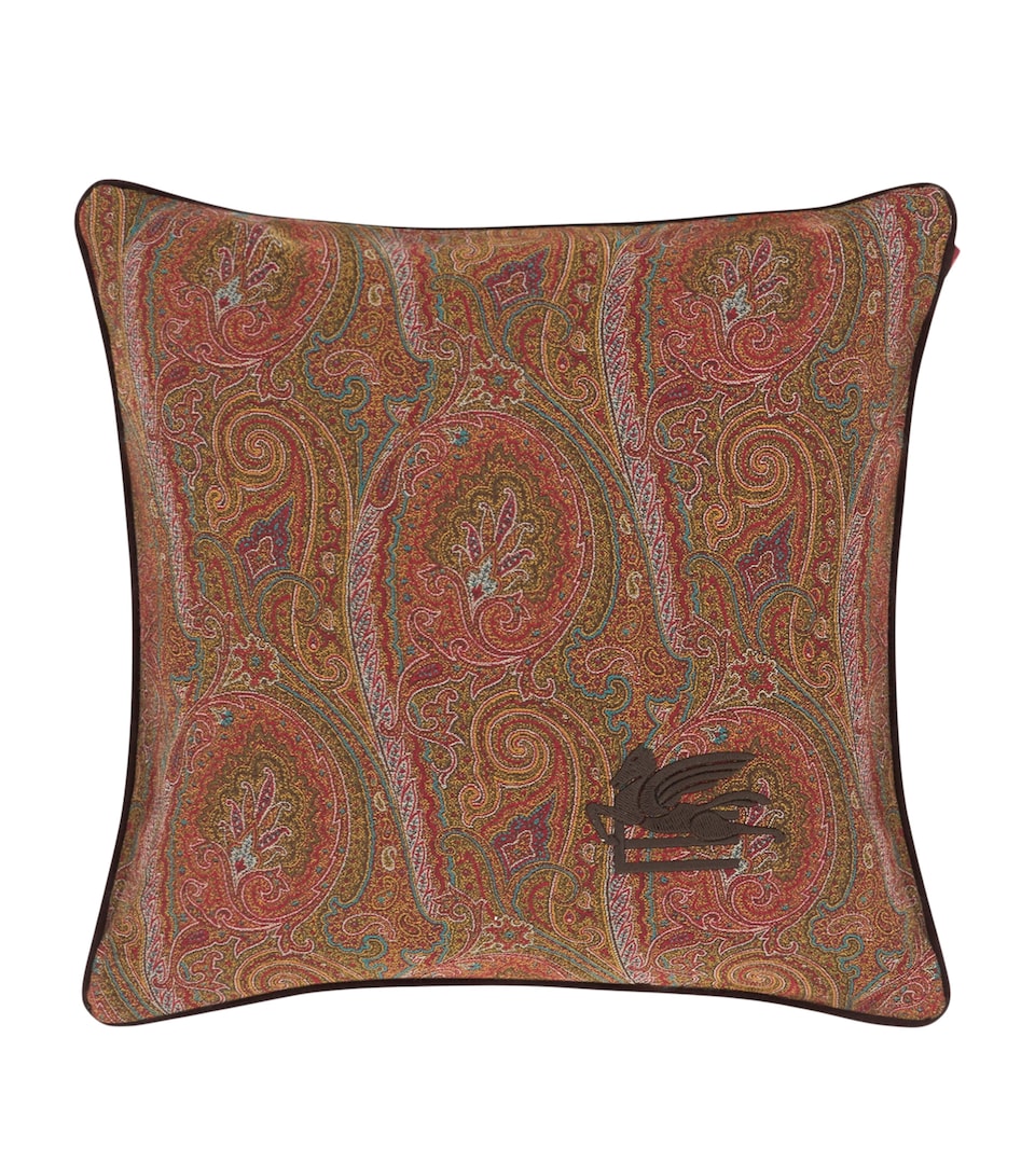 Cotton-Blend and Suede Arnica Cushion (45cm x 45cm)