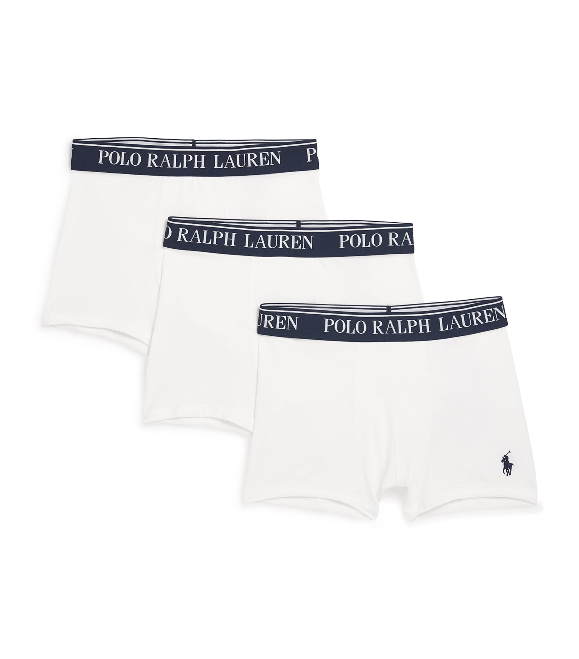 Ralph Lauren Kids Pack of 3 Stretch-Cotton Boxer Briefs (6-14 Years) White