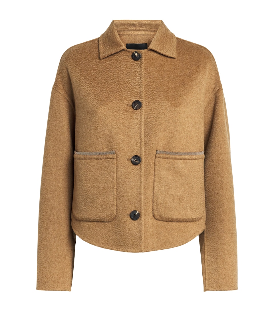 Fabiana Filippi Womens Cashmere Embellished Jacket Vimini