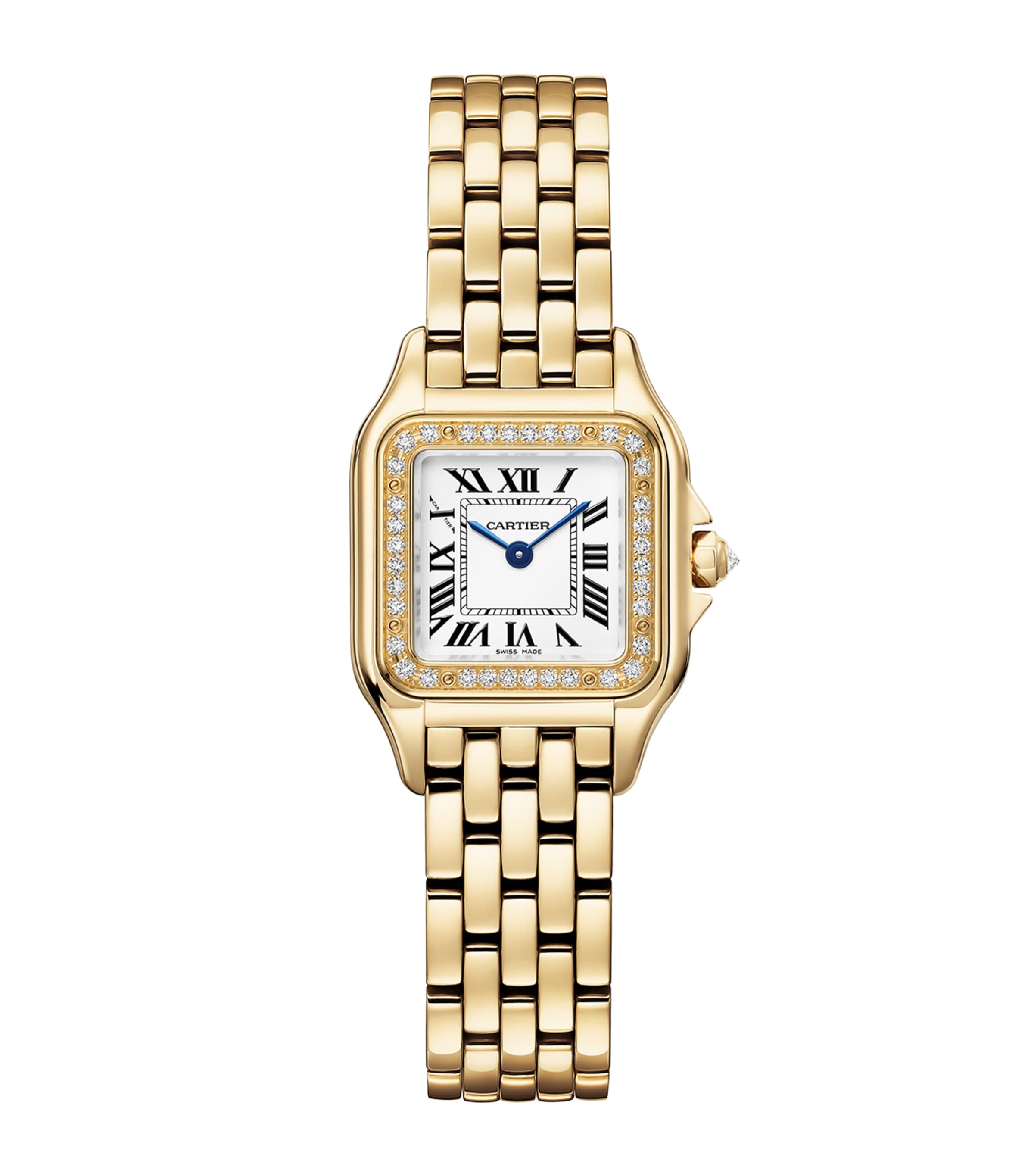 Small Yellow Gold and Diamond Panthère de Cartier Watch