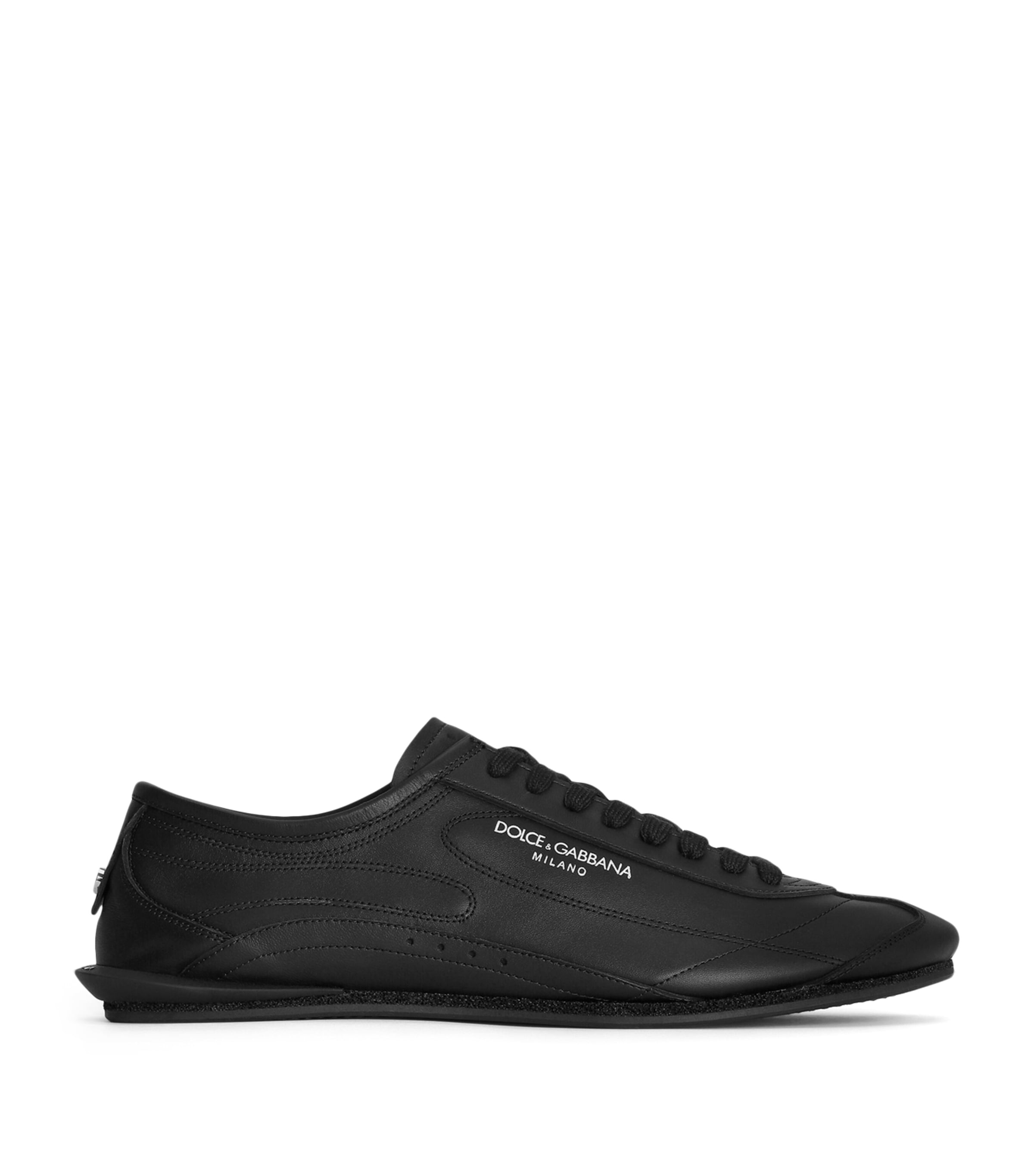 Dolce&Gabbana Leather Lipari Sneakers Black