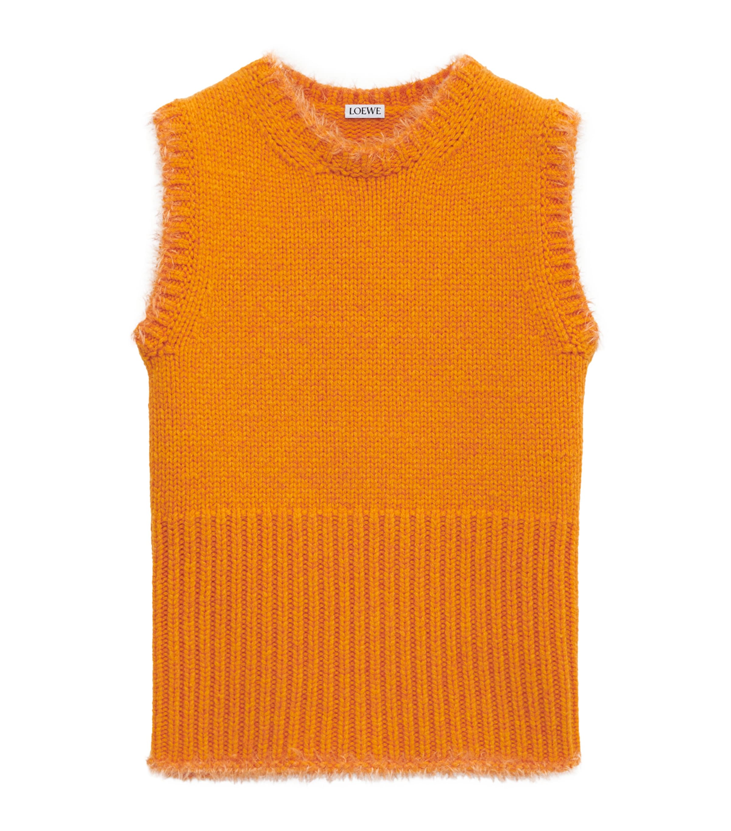 Wool-Blend Ribbed Sweater Vest