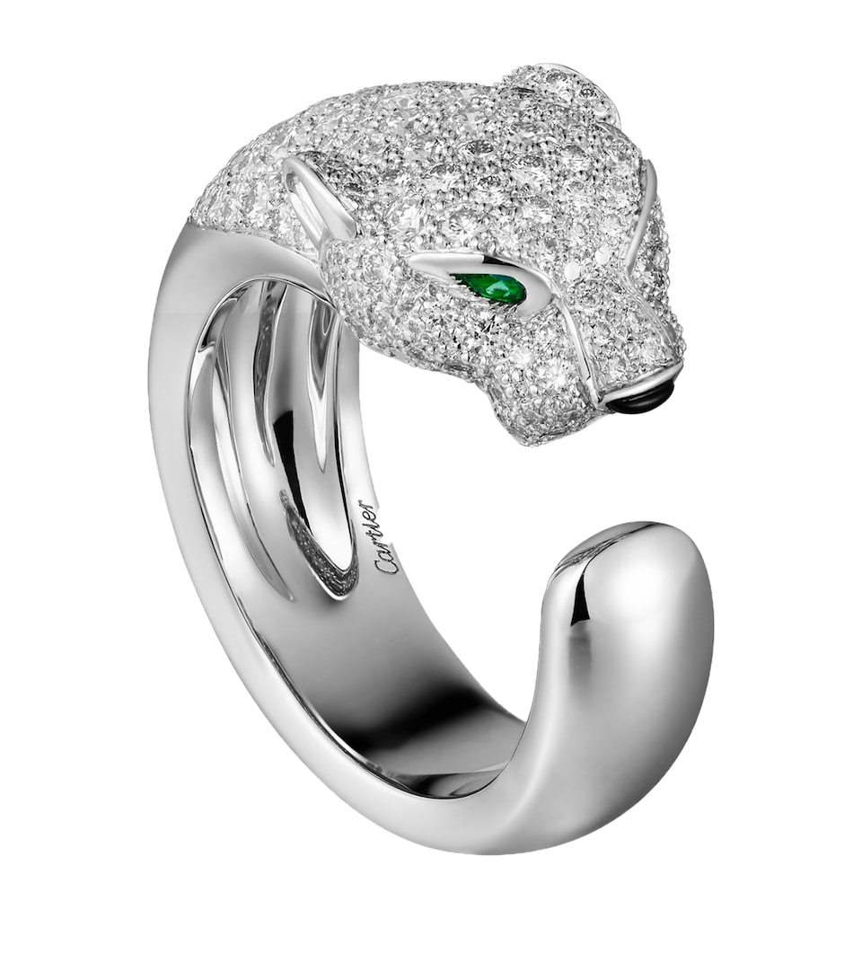 Cartier White Gold and Diamond Massai Panthère de Cartier Ring White Gold