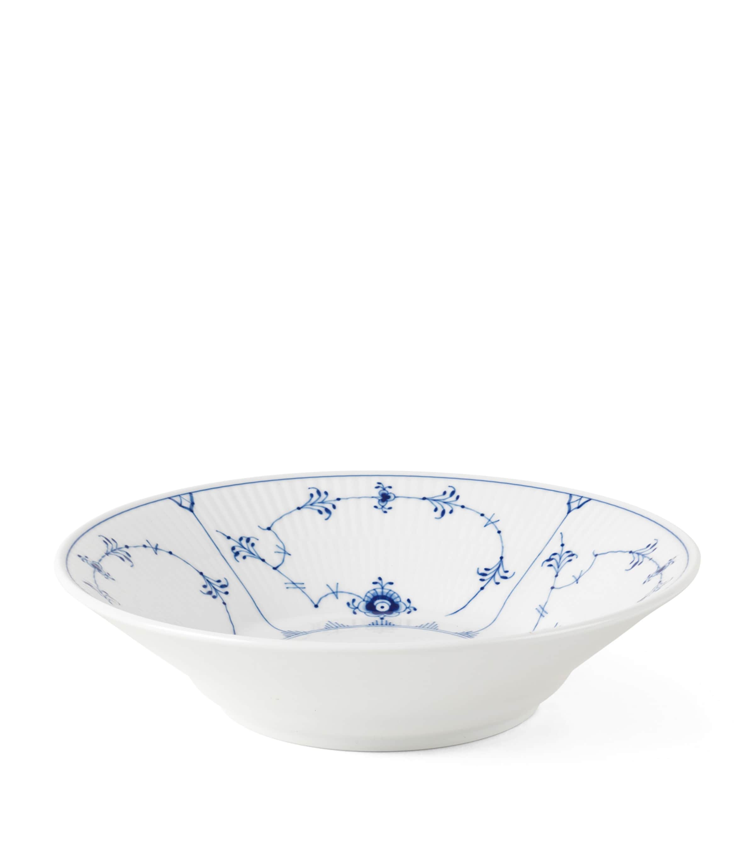 Royal Copenhagen Blue Fluted Plain Deep Plate (21cm) Blue