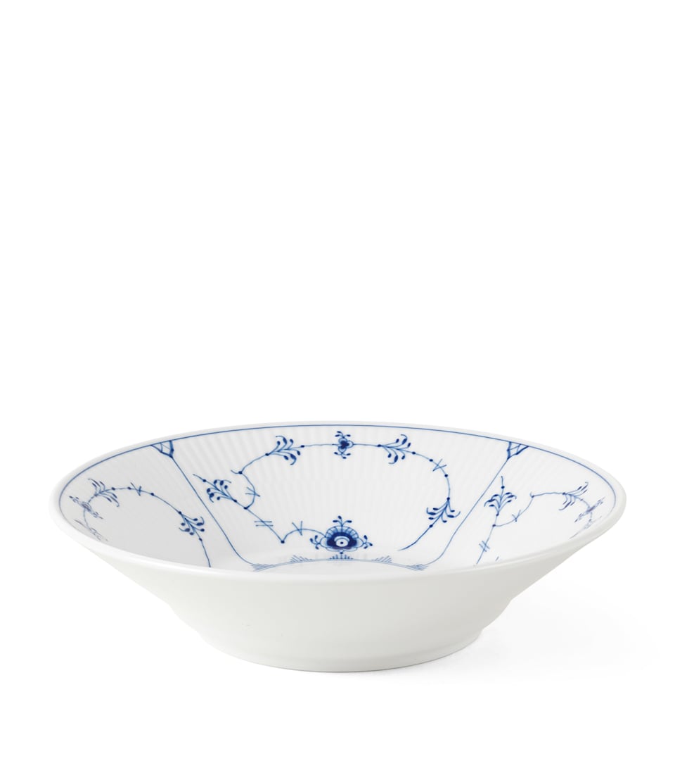 Royal Copenhagen Blue Fluted Plain Deep Plate (21cm) Blue