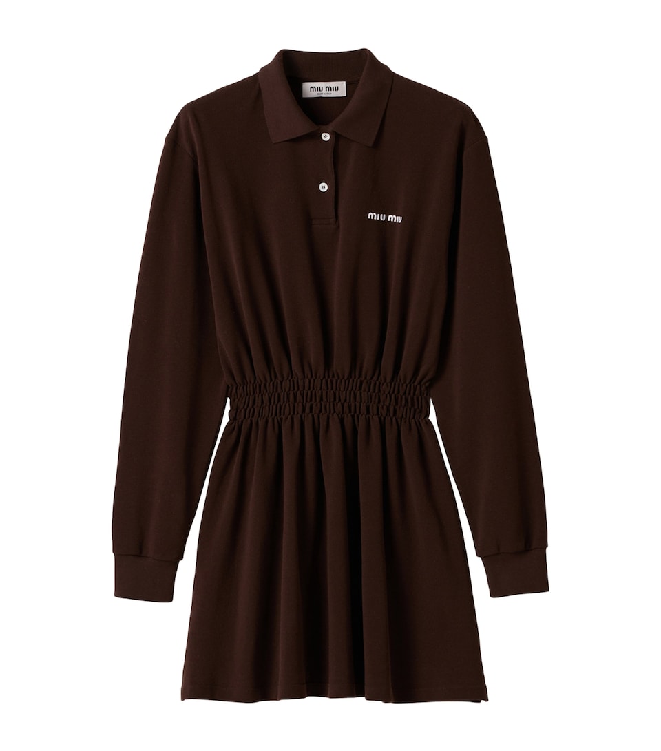 Cotton Piqué Mini Dress
