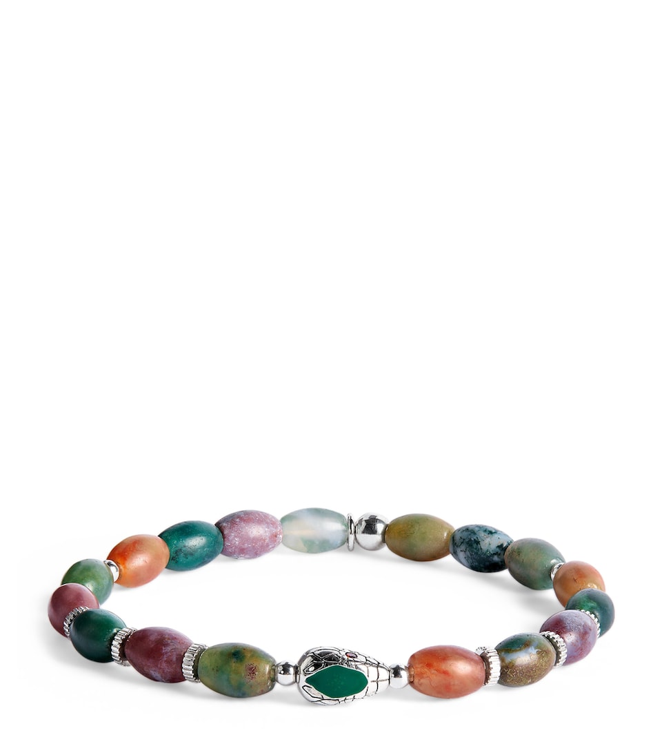Indian Jasper Bead Viper Bracelet